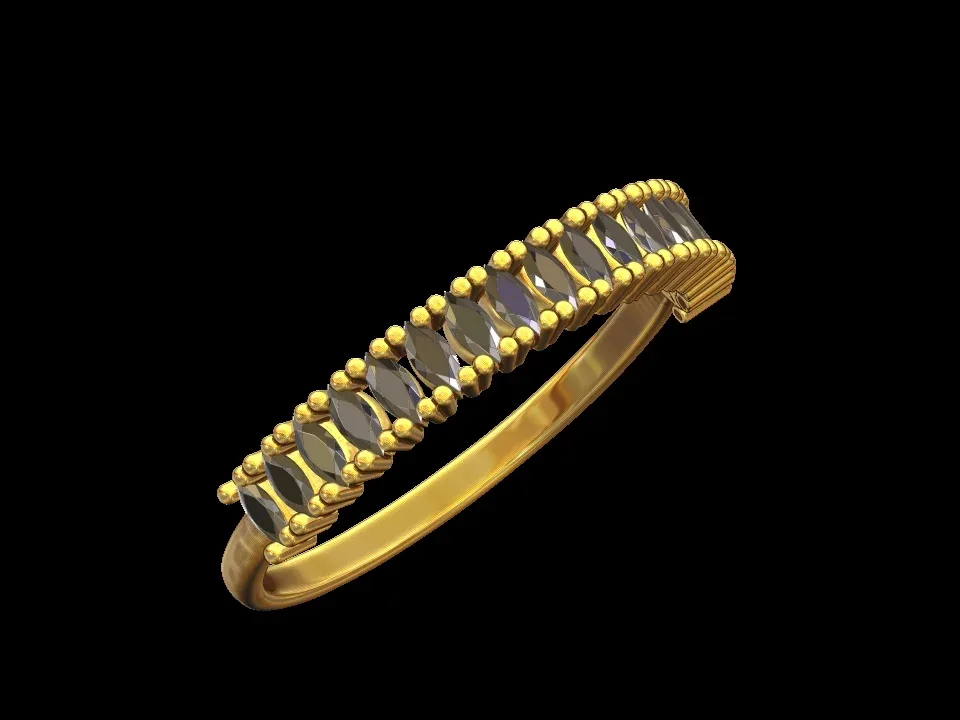 Marquise Diamond Half Eternity Ring