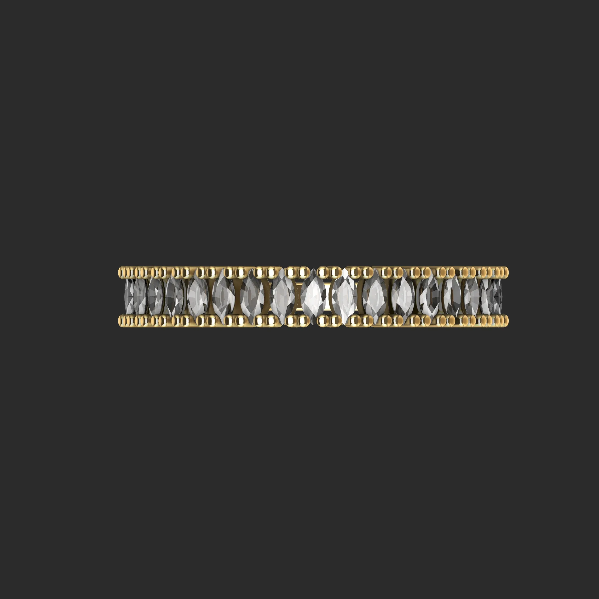 Marquise Diamond Half Eternity Ring