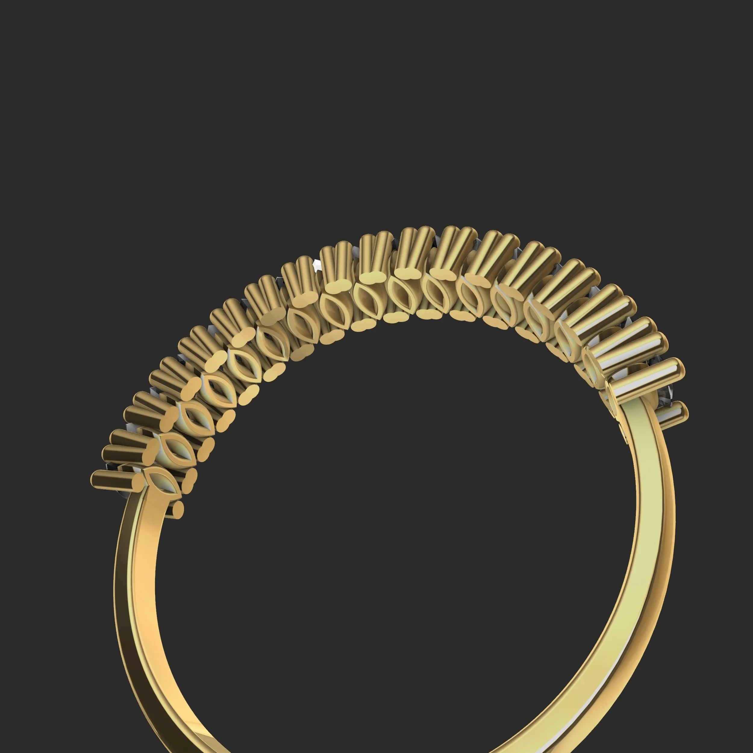 Marquise Diamond Half Eternity Ring