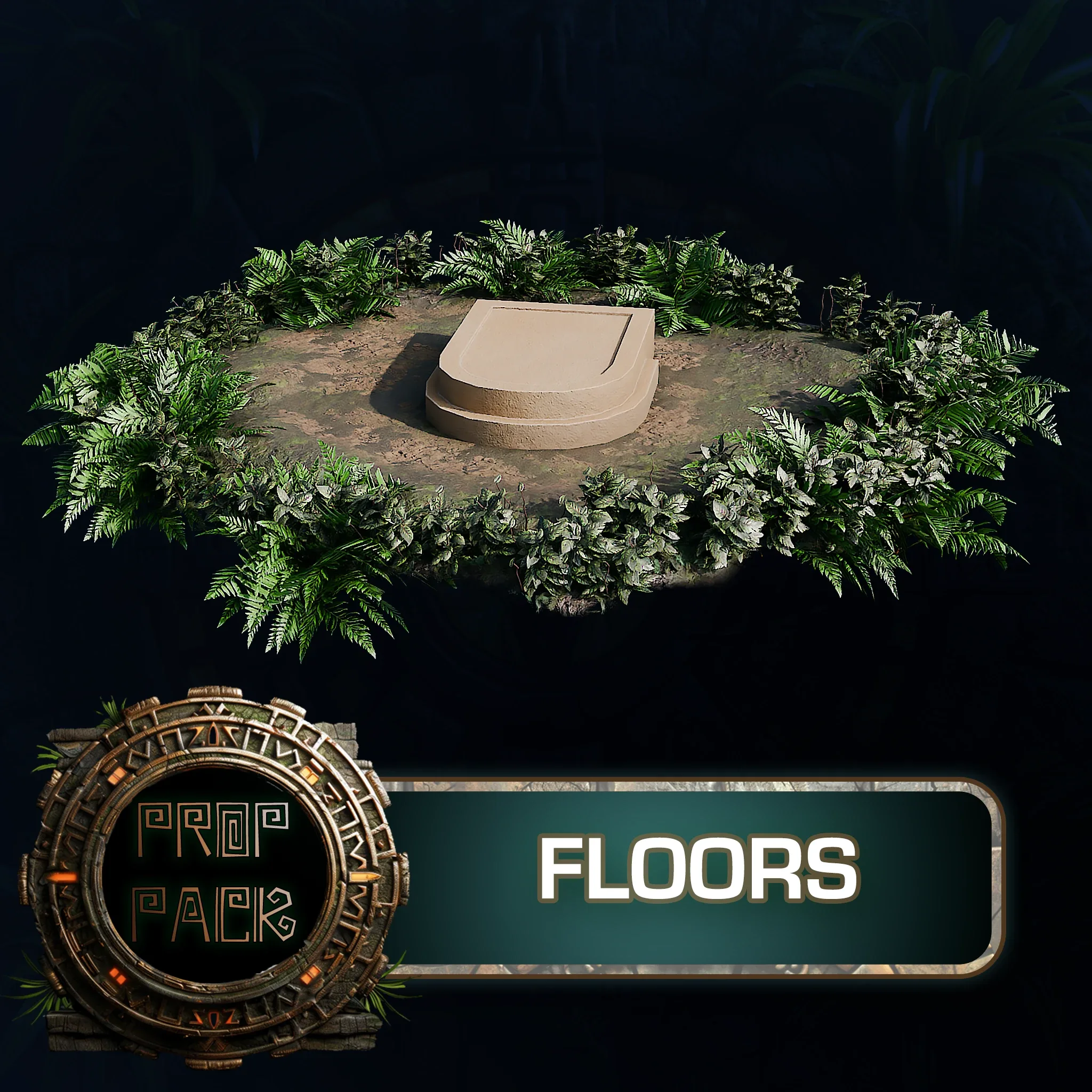 Blender Aztec Jungle Temple 3D Modular Pack