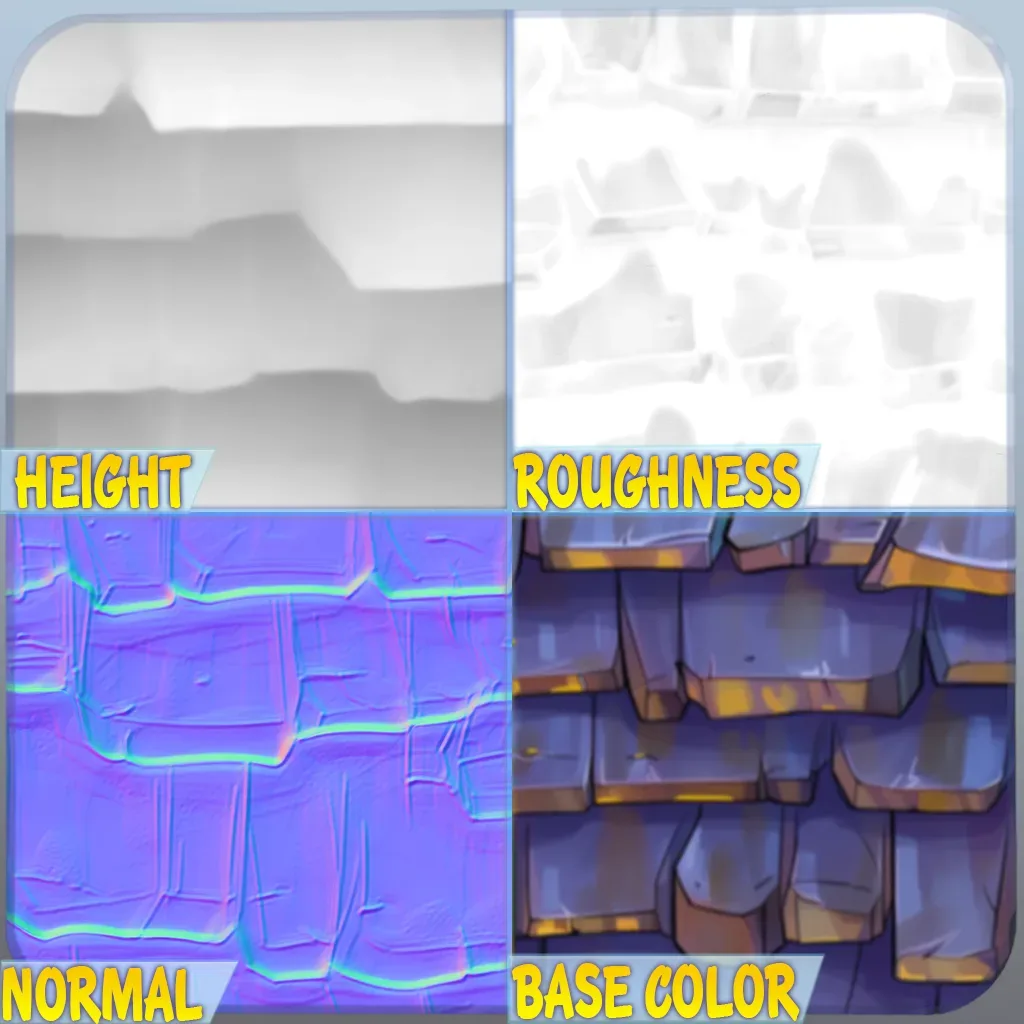Stylized Roof Seamless Texture