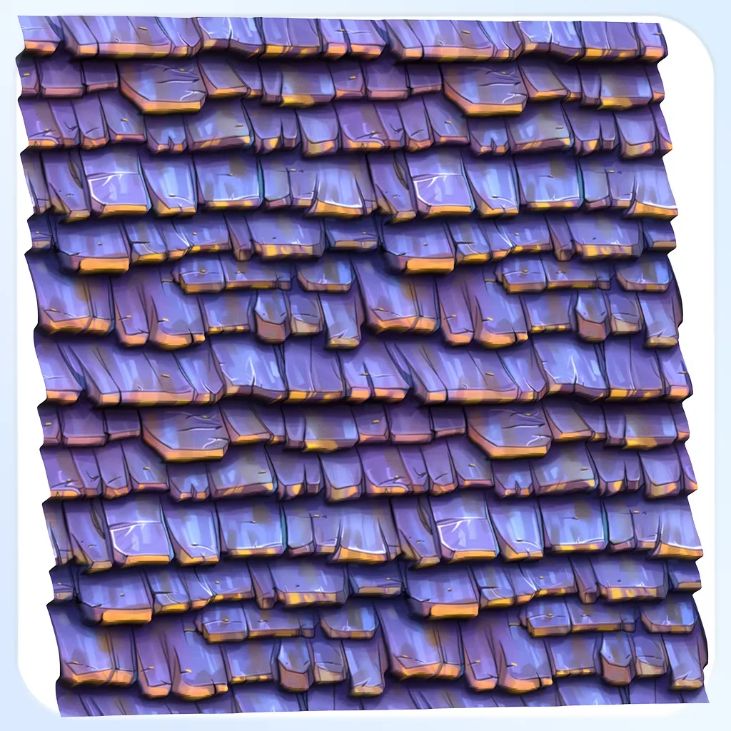 Stylized Roof Seamless Texture