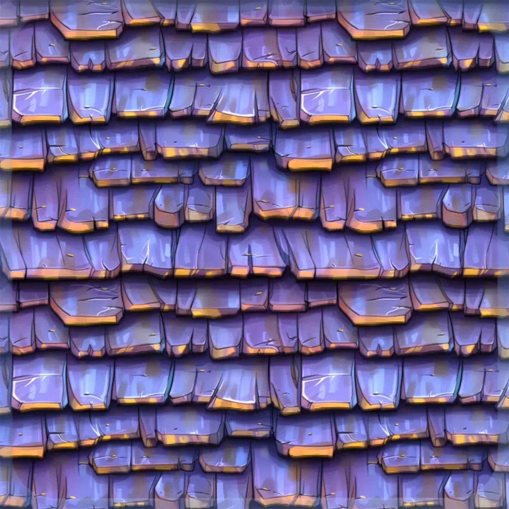Stylized Roof Seamless Texture