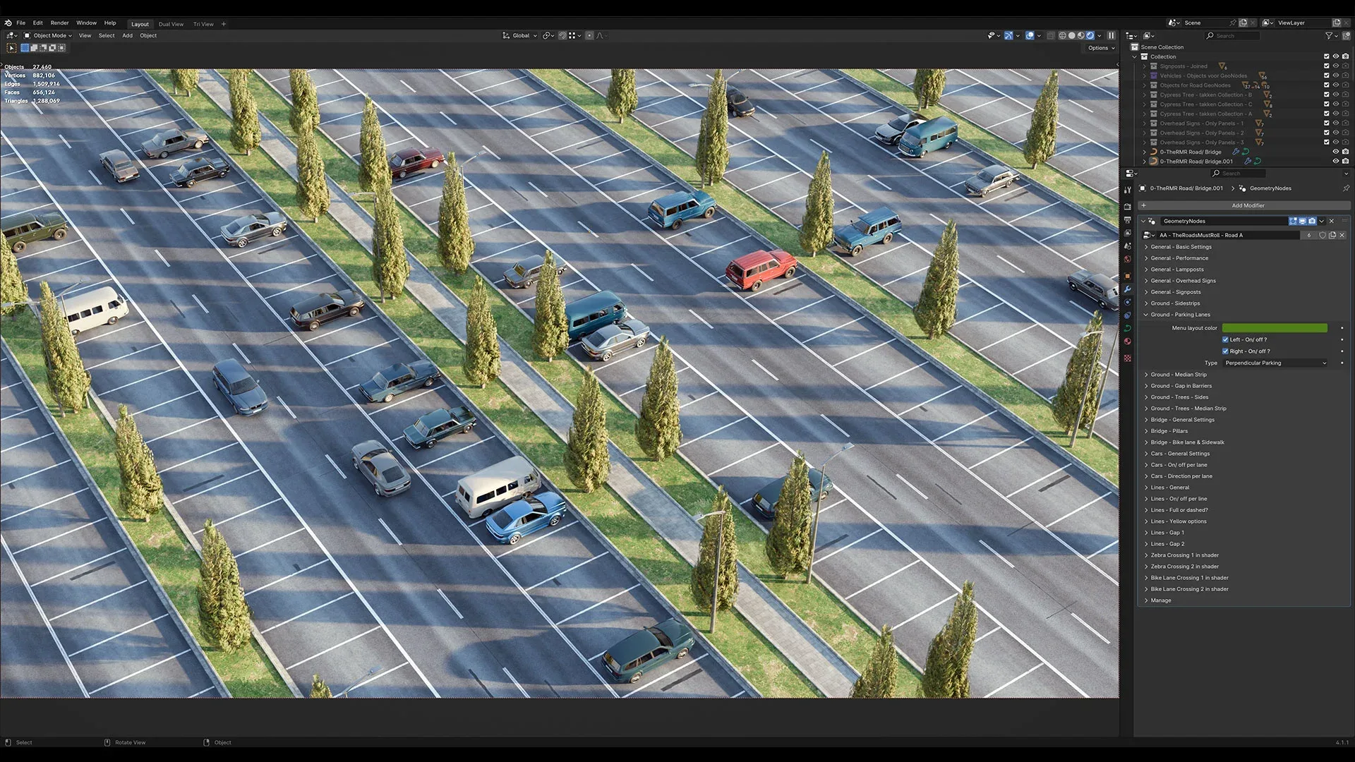 The Roads Must Roll - Procedural Streets & Bridges