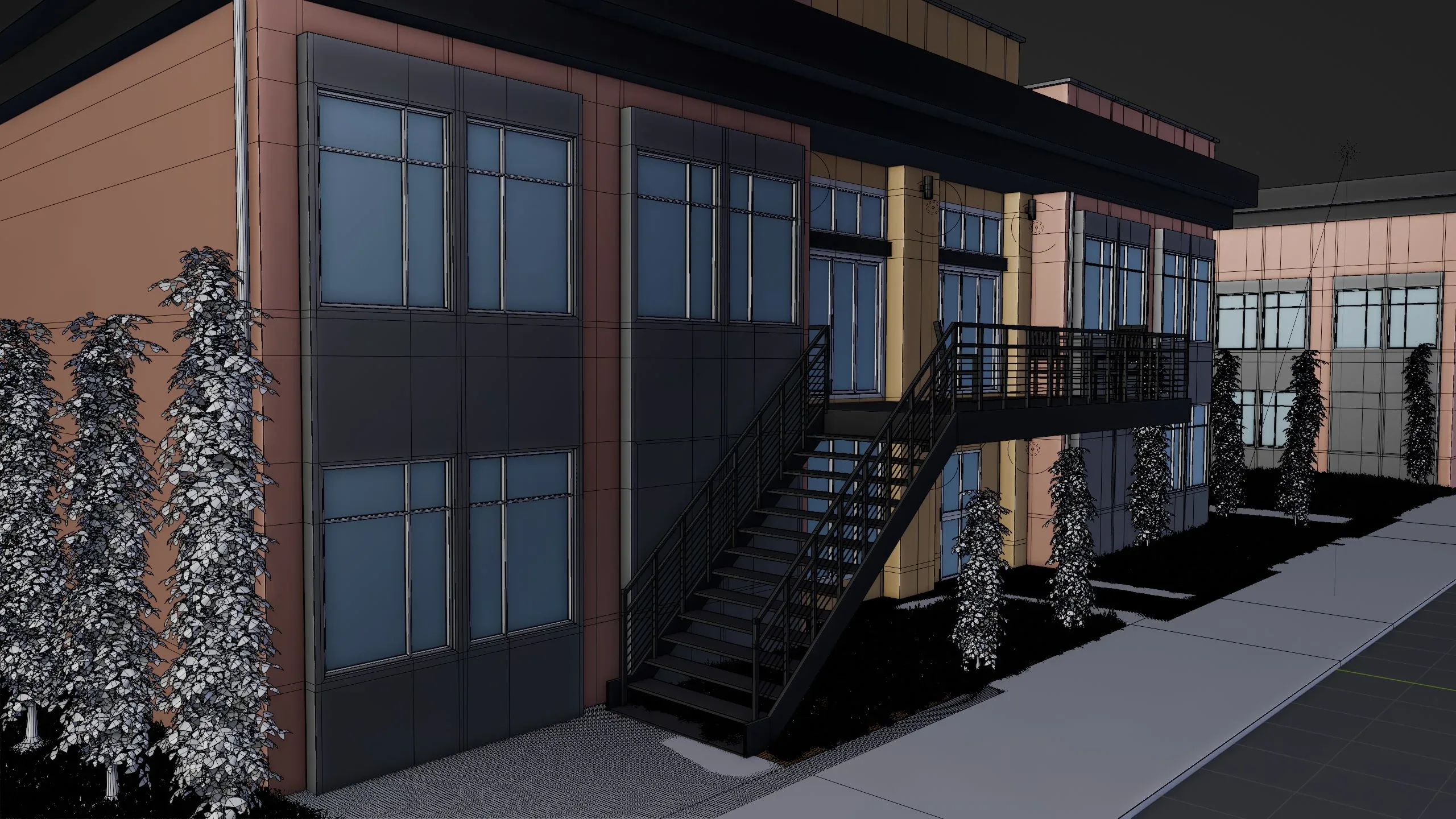 Industrial Building - Blender