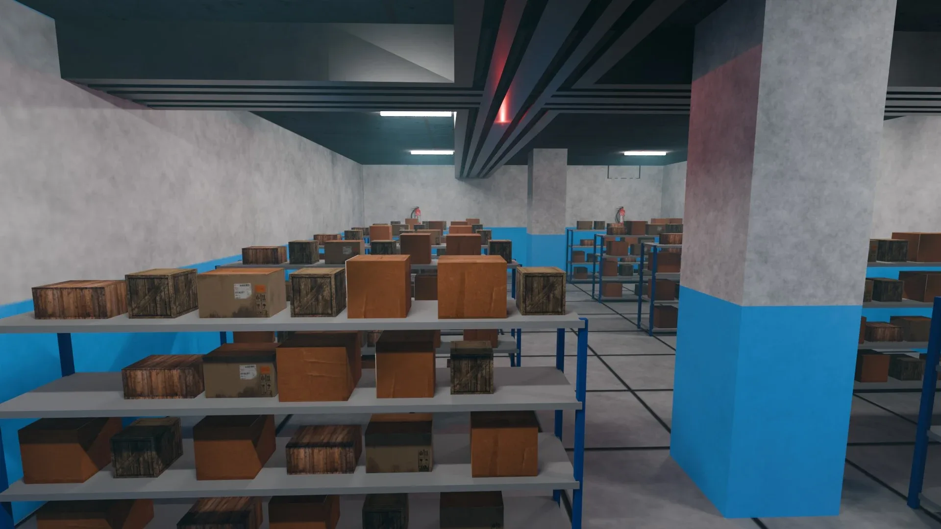 Basement Area - Low Poly - Game Ready - PBR