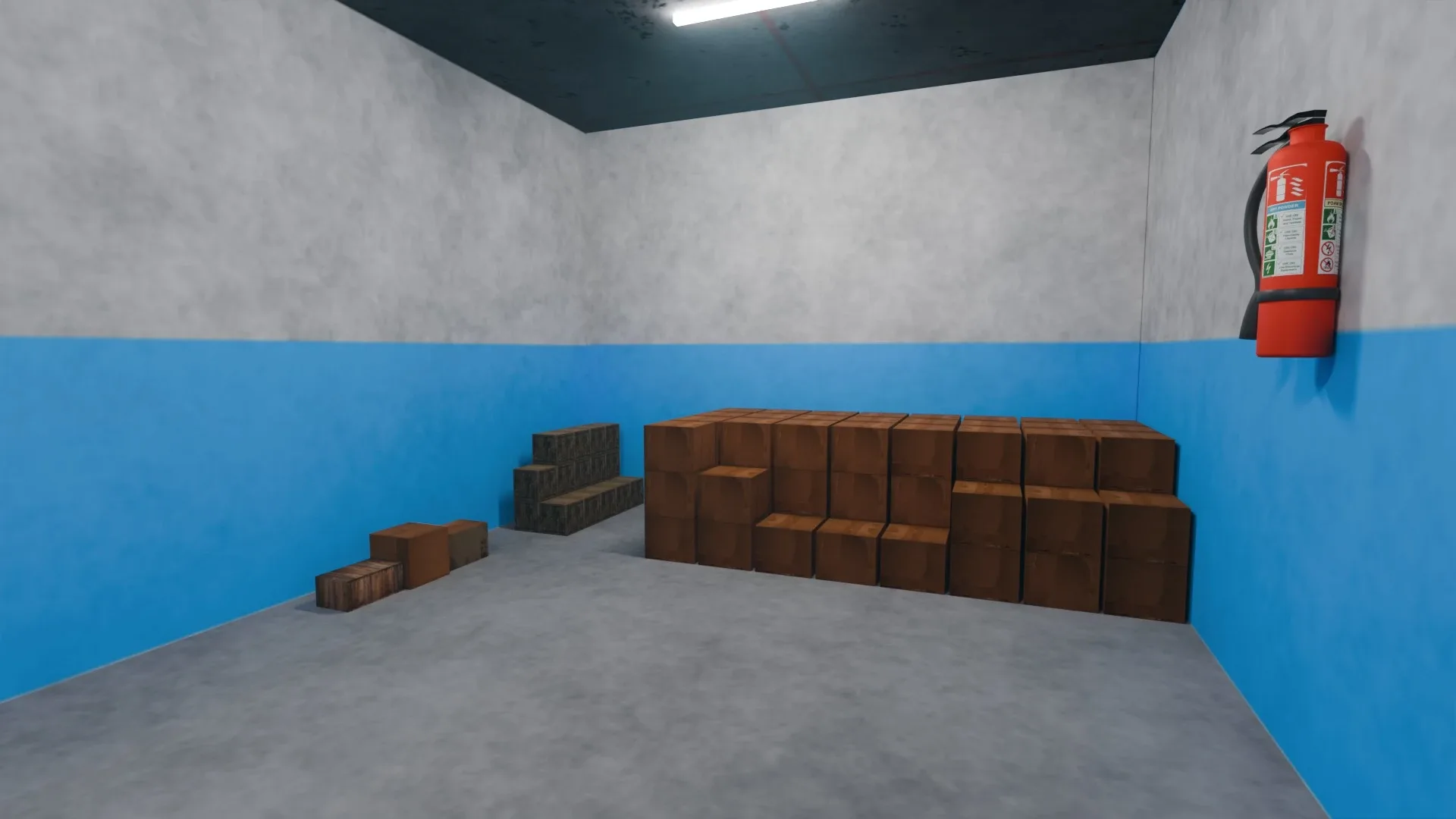 Basement Area - Low Poly - Game Ready - PBR