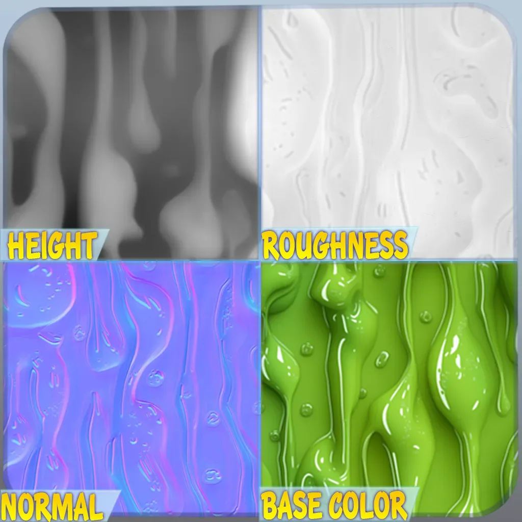 Stylized Slime Seamless Texture