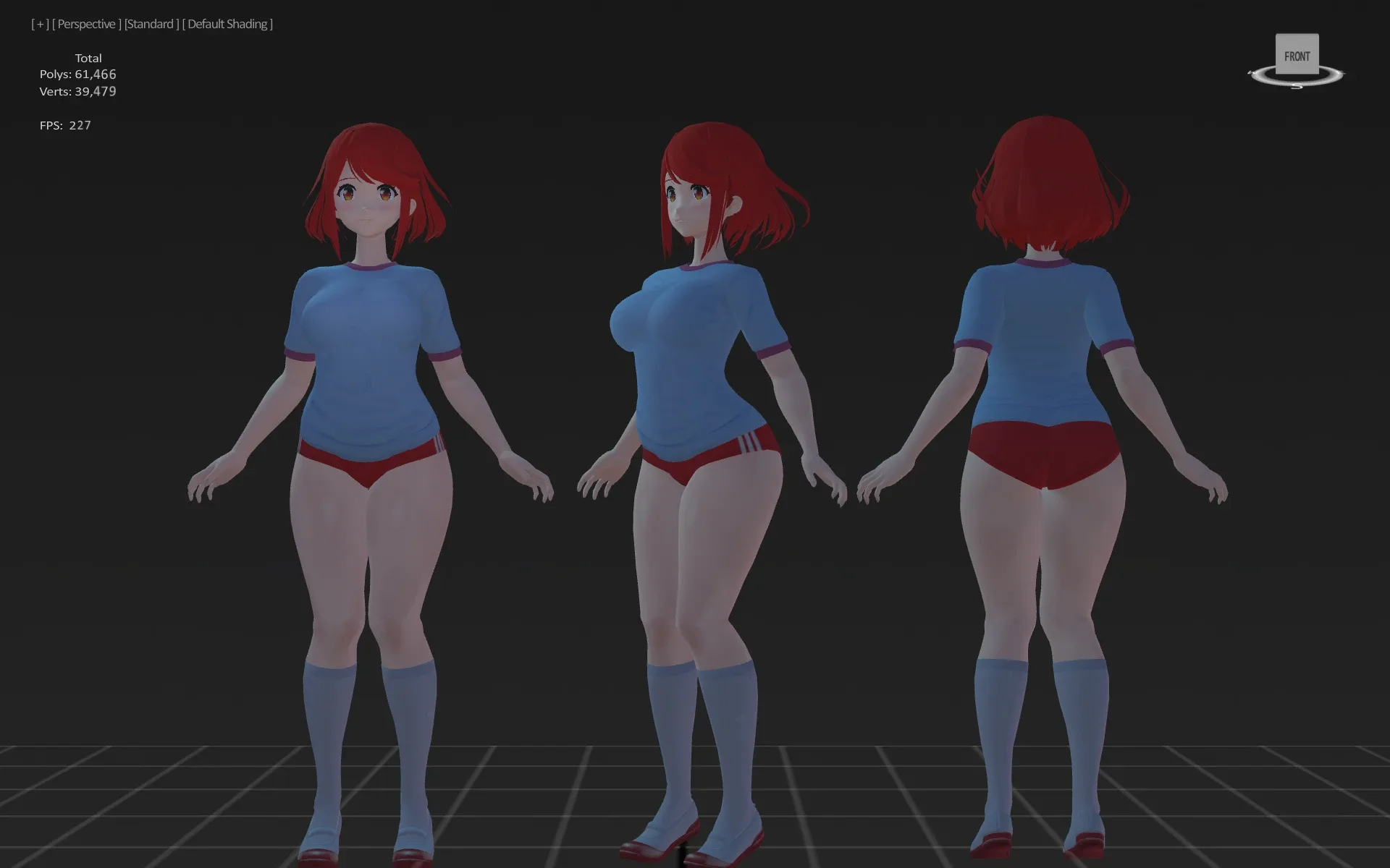 3DsMax Biped model Pyra