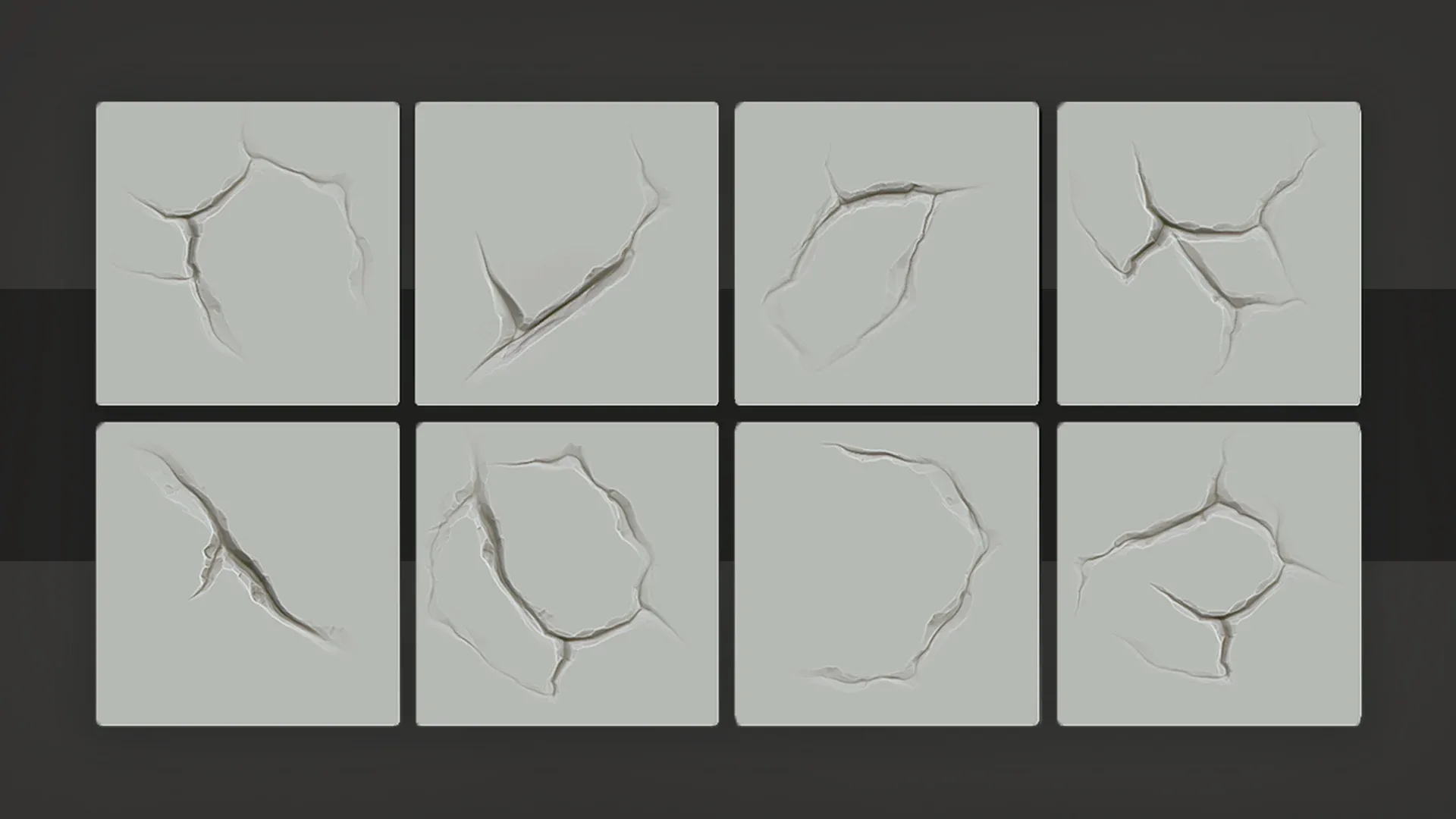 Stylized Rock Crack_v03