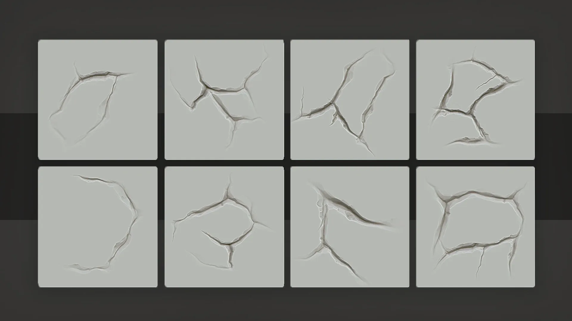 Stylized Rock Crack_v03