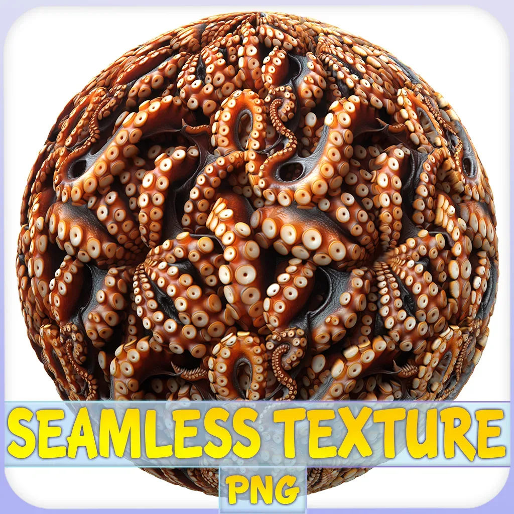 Octopus Seamless Texture - FlippedNormals