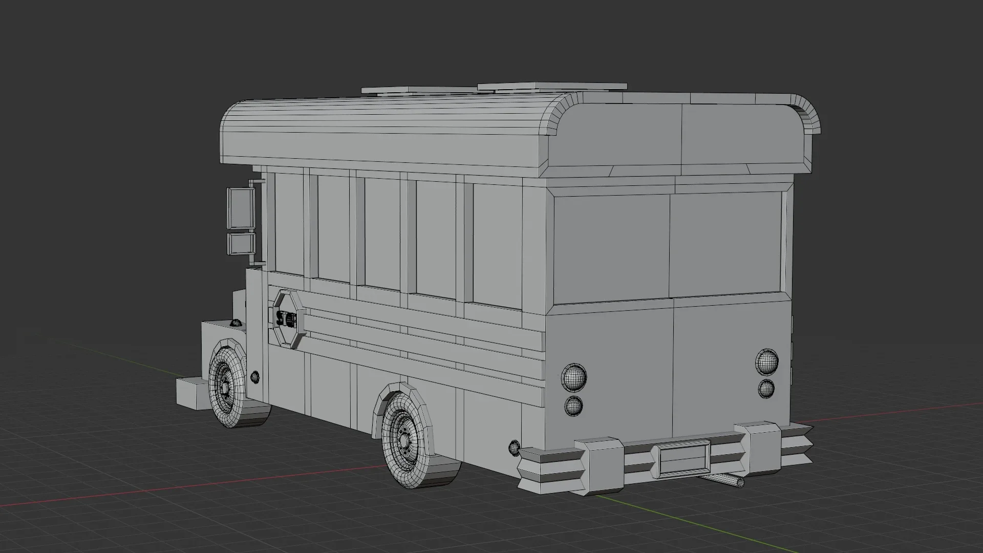 Low poly School Bus