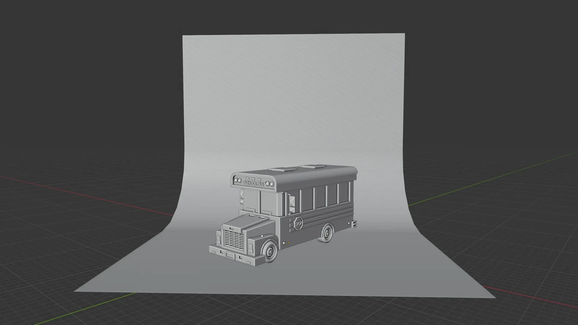 Low poly School Bus