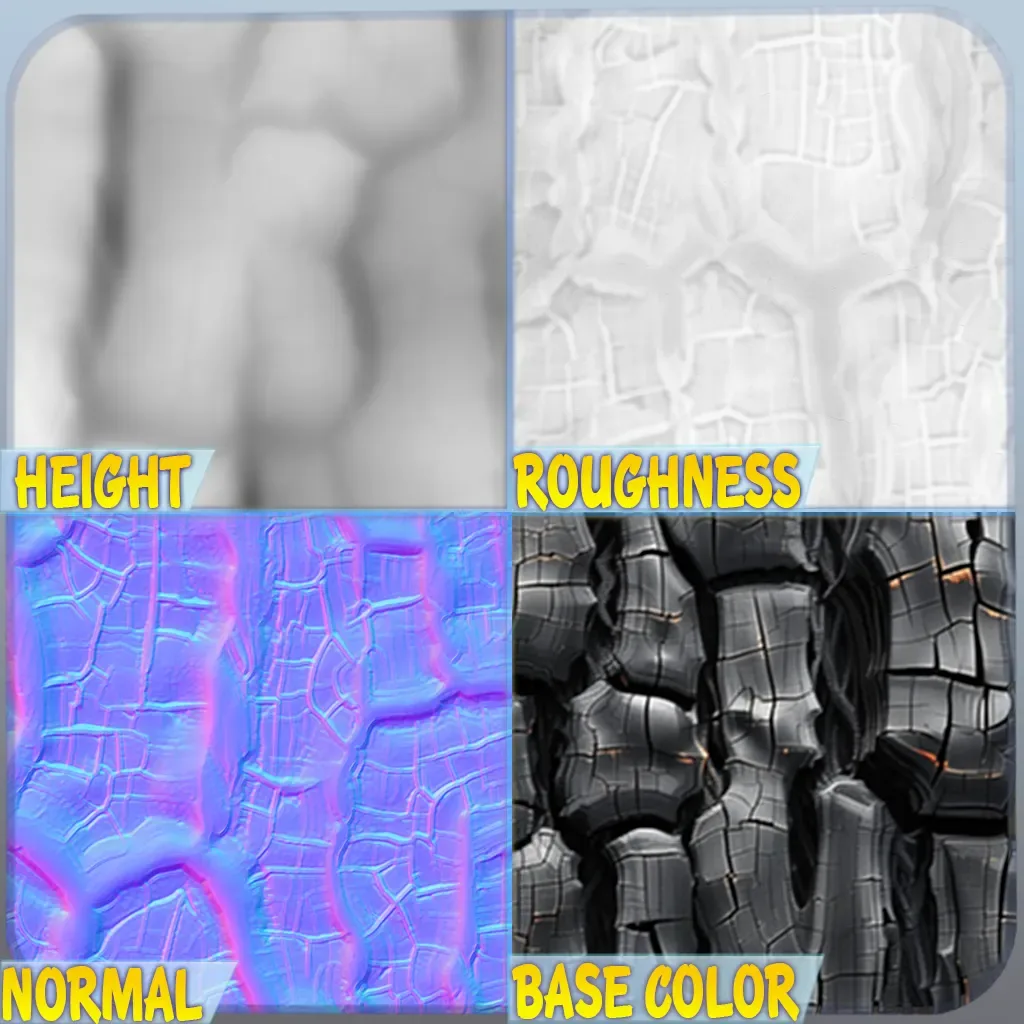 Charcoal Wood Seamless Texture