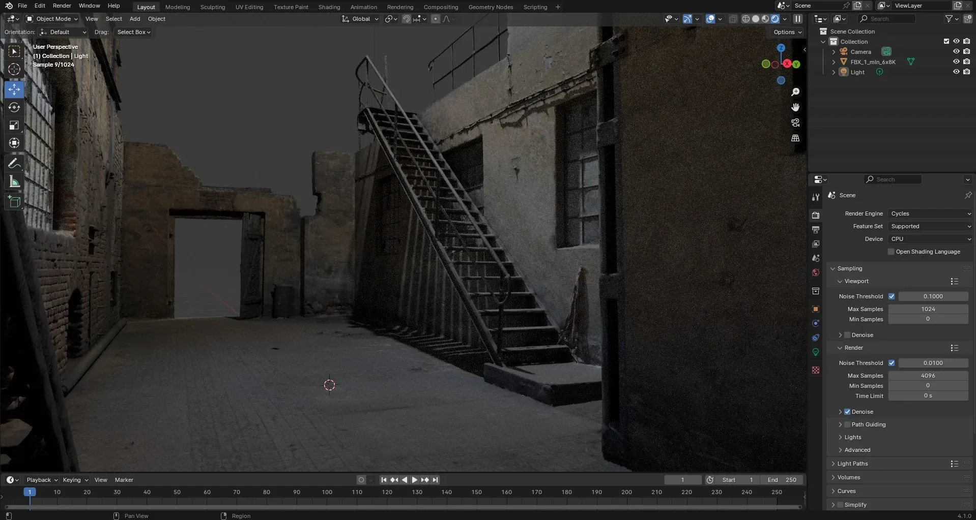 Alley, dead end