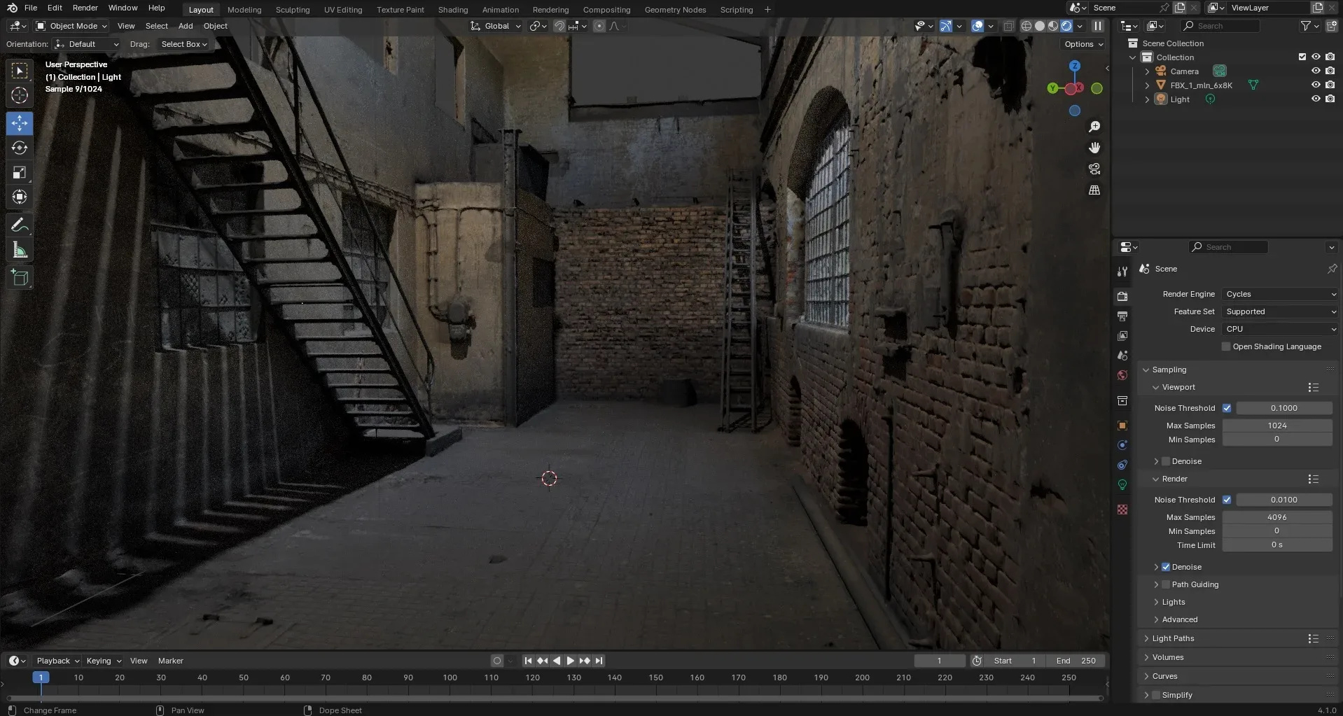 Alley, dead end