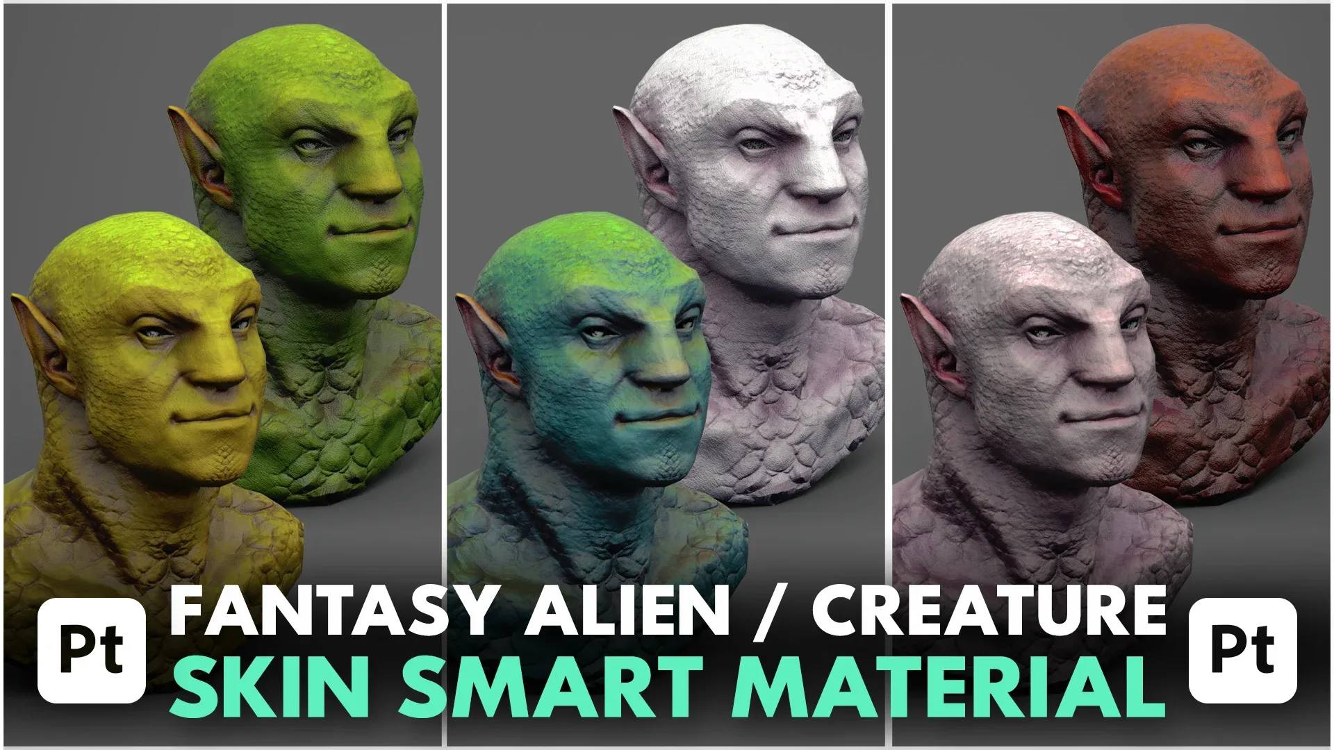 Fantasy Alien / Creature Skin - Substance 3D Painter Smart Material