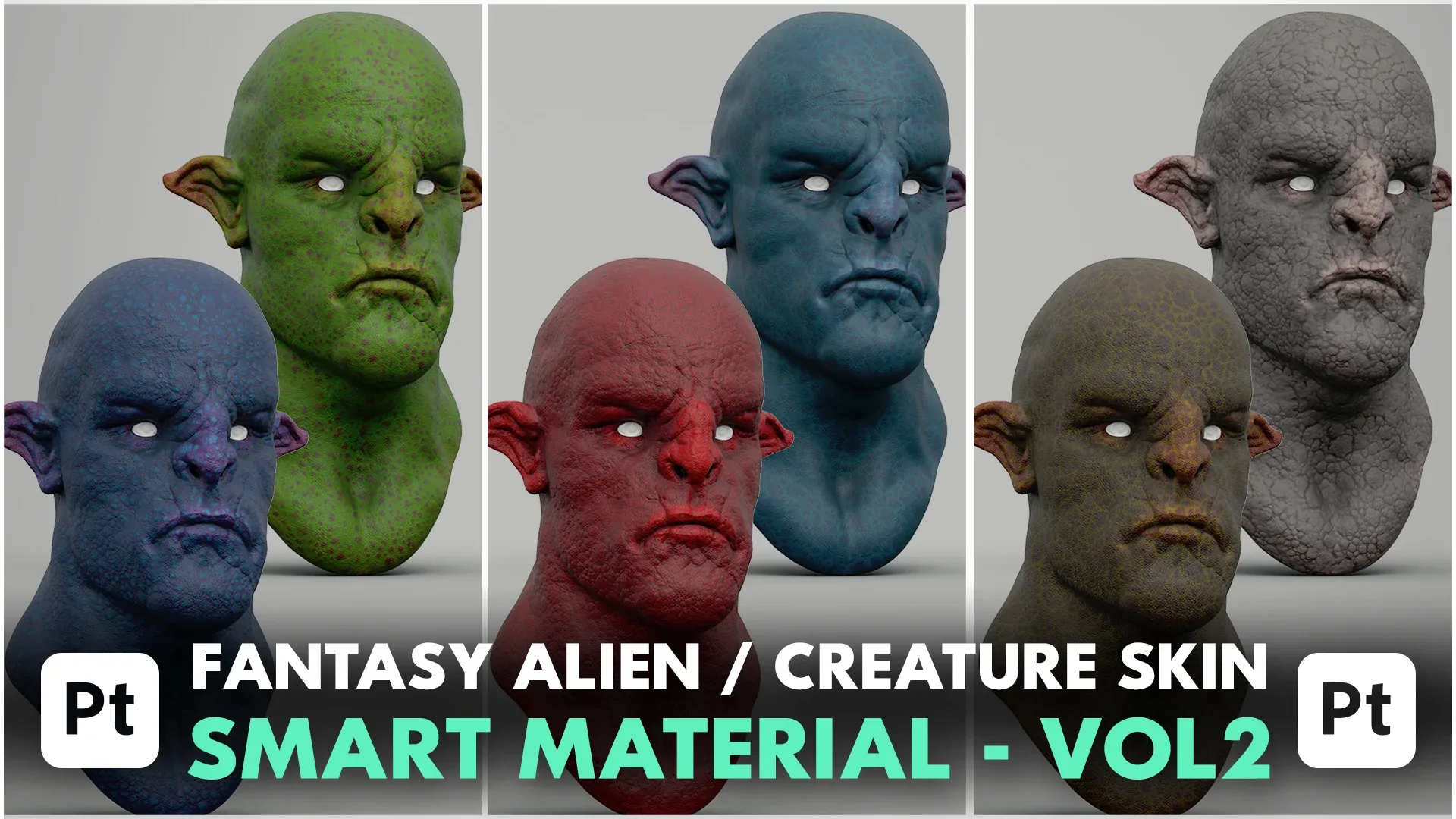Fantasy Alien / Creature Skin - Substance 3D Painter Smart Material - Vol 2