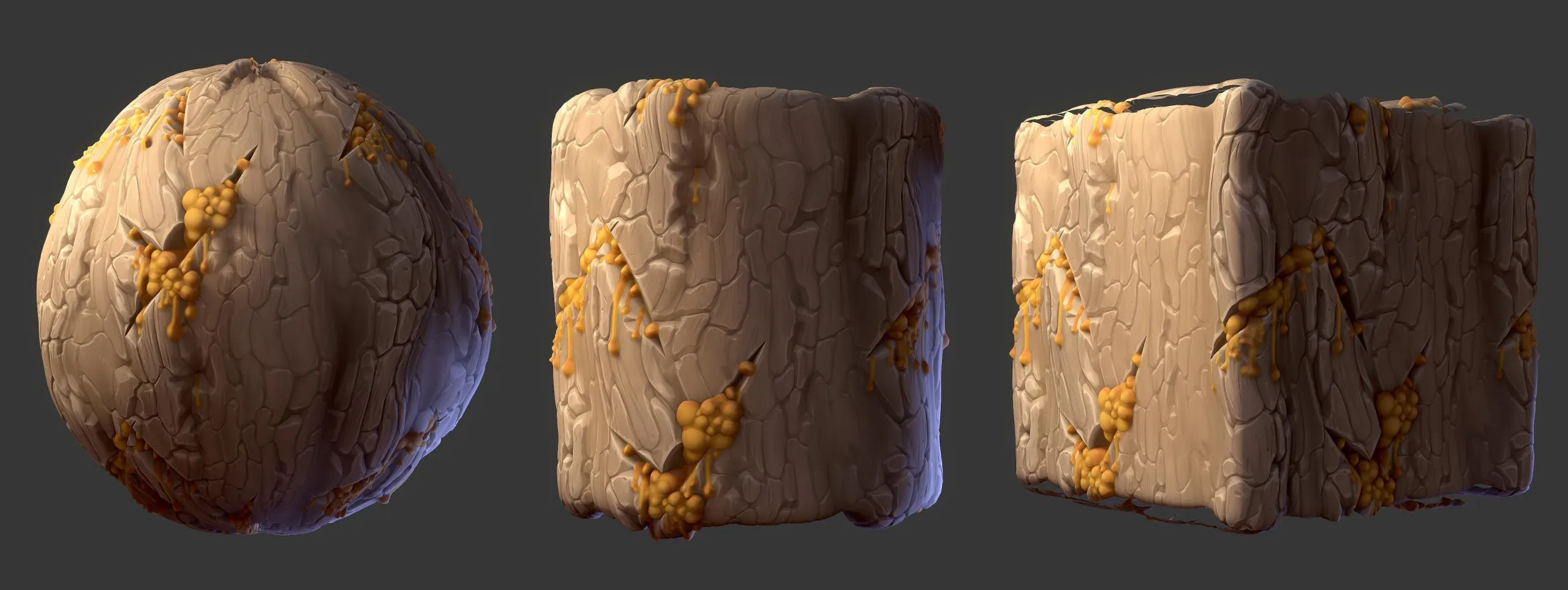 Stylized Tree Bark - Substance 3D Designer