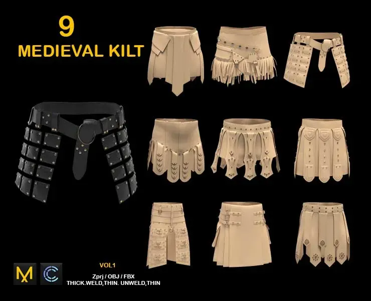9 MEDIEVAL KILT