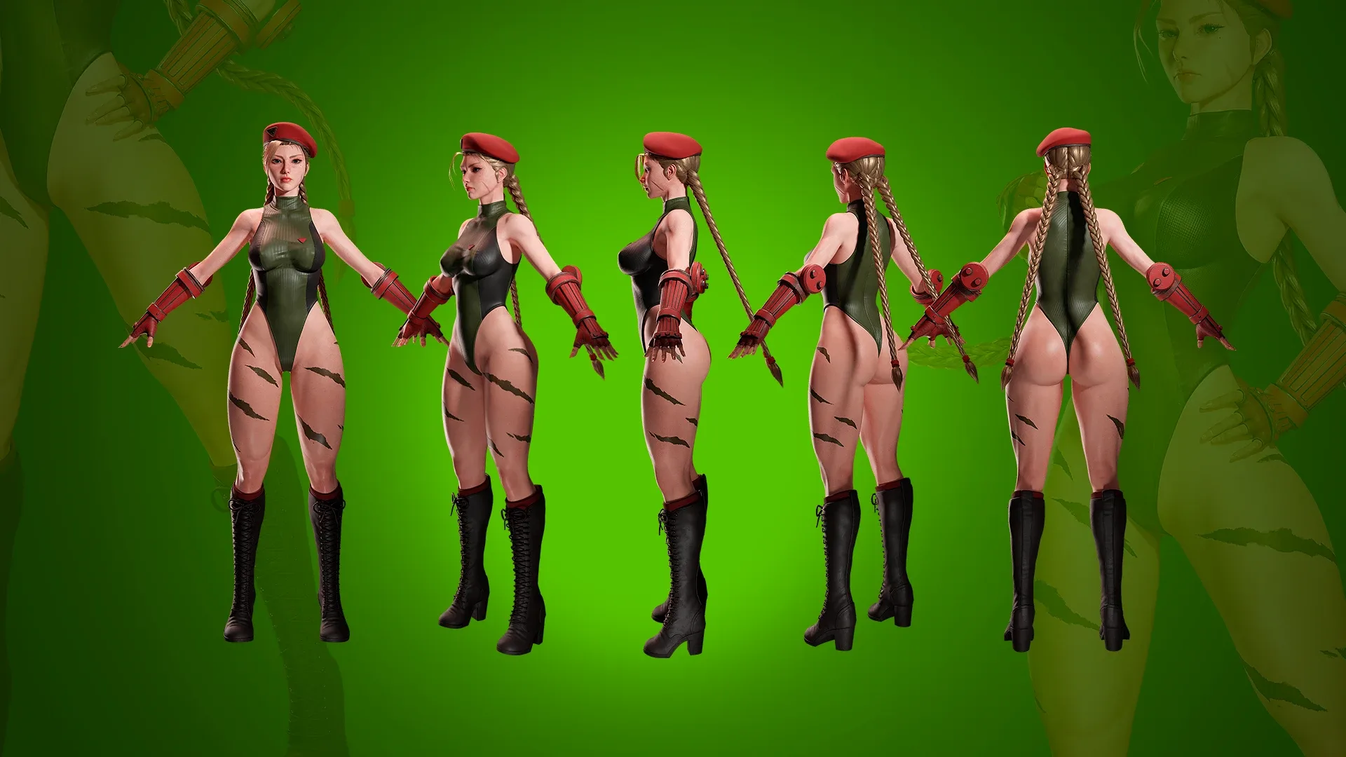 Cammy White - Game Ready 3d model UE4