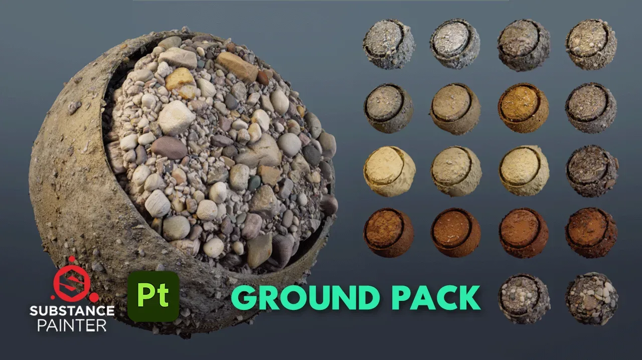 Ground Dirt and Soil Smart Material Pack