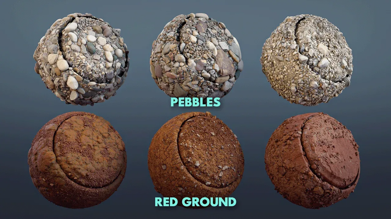 Ground Dirt and Soil Smart Material Pack