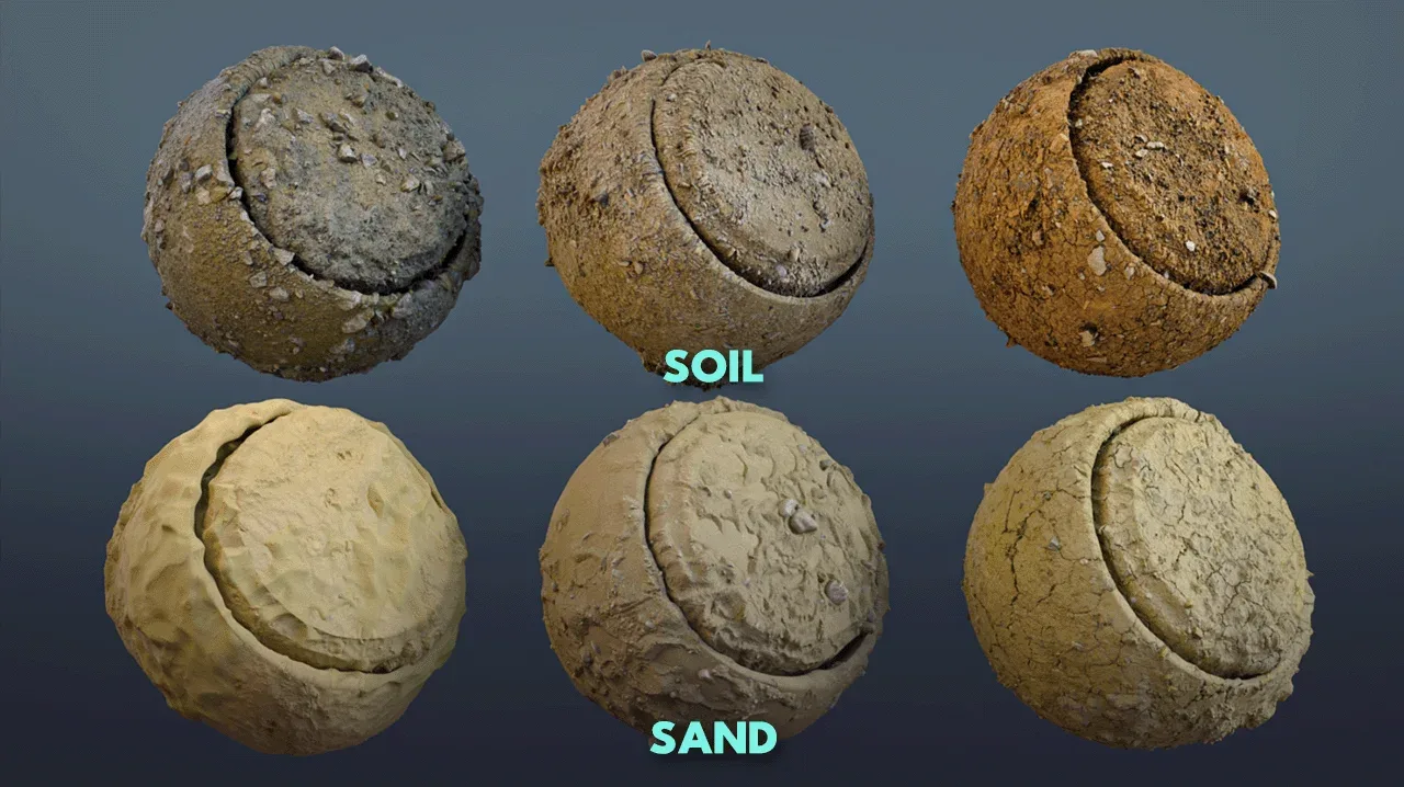 Ground Dirt and Soil Smart Material Pack