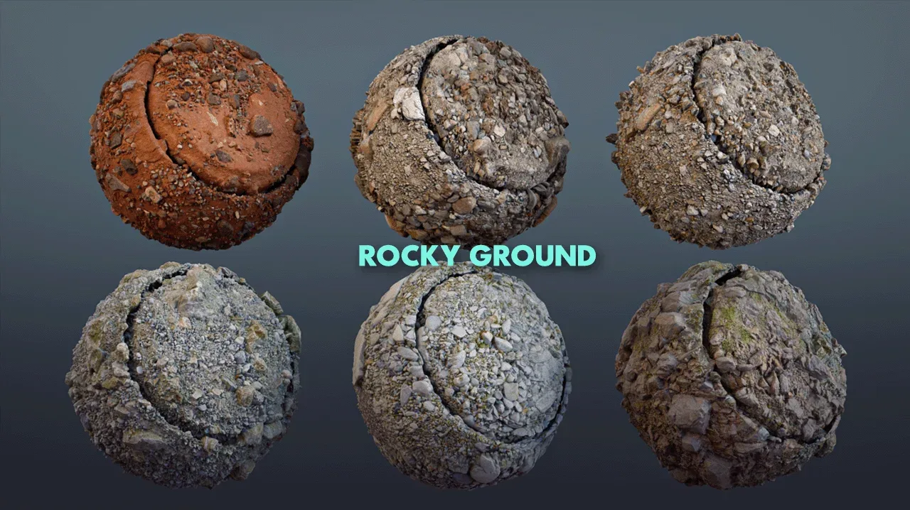 Ground Dirt and Soil Smart Material Pack