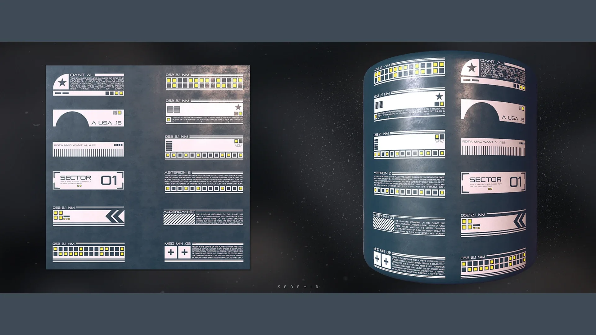 40 - Sci-Fi Alpha Decal Map Collection