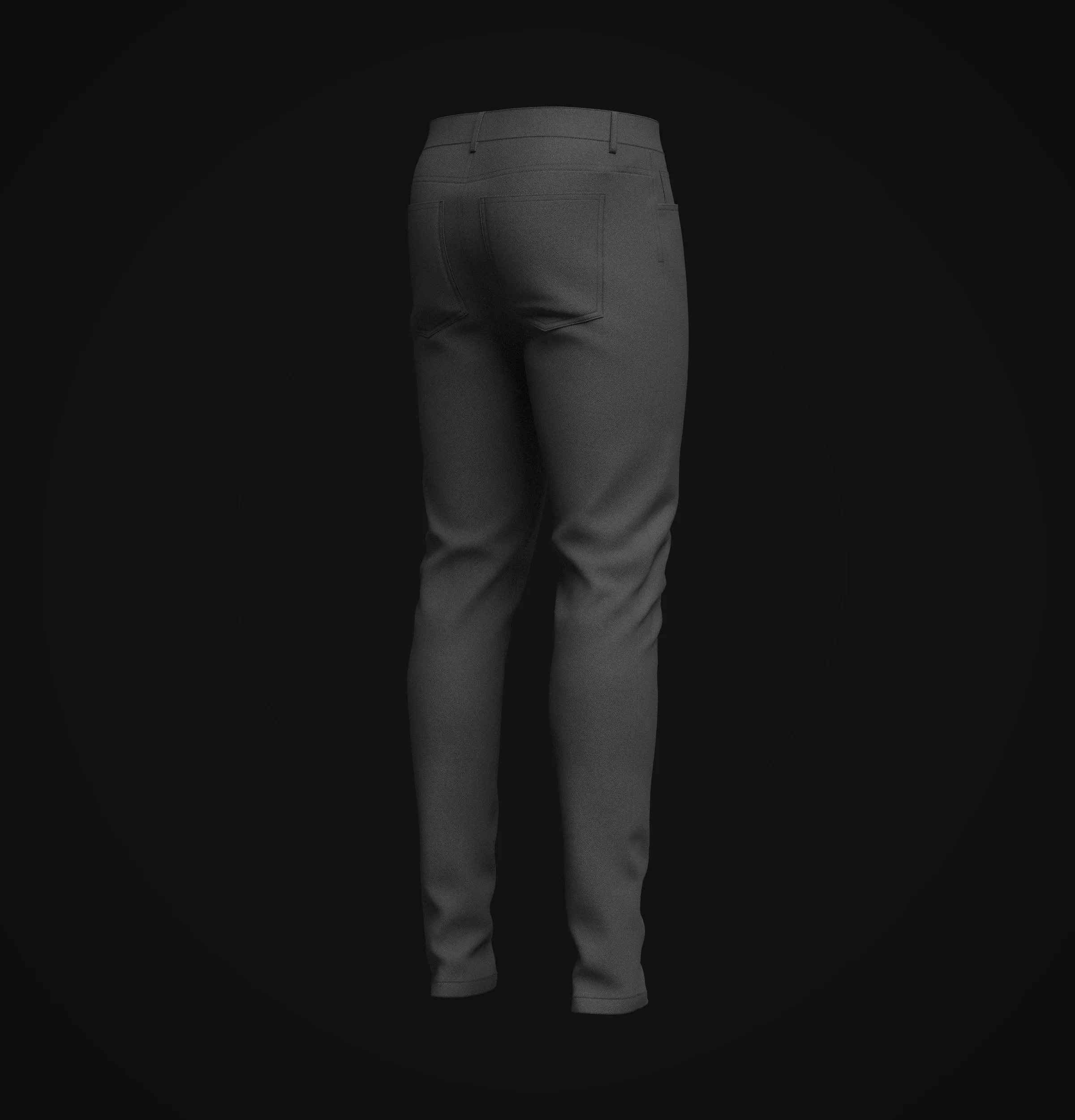 Denim Jeans Model, Marvelous Designer-Clo3d-fbx-obj