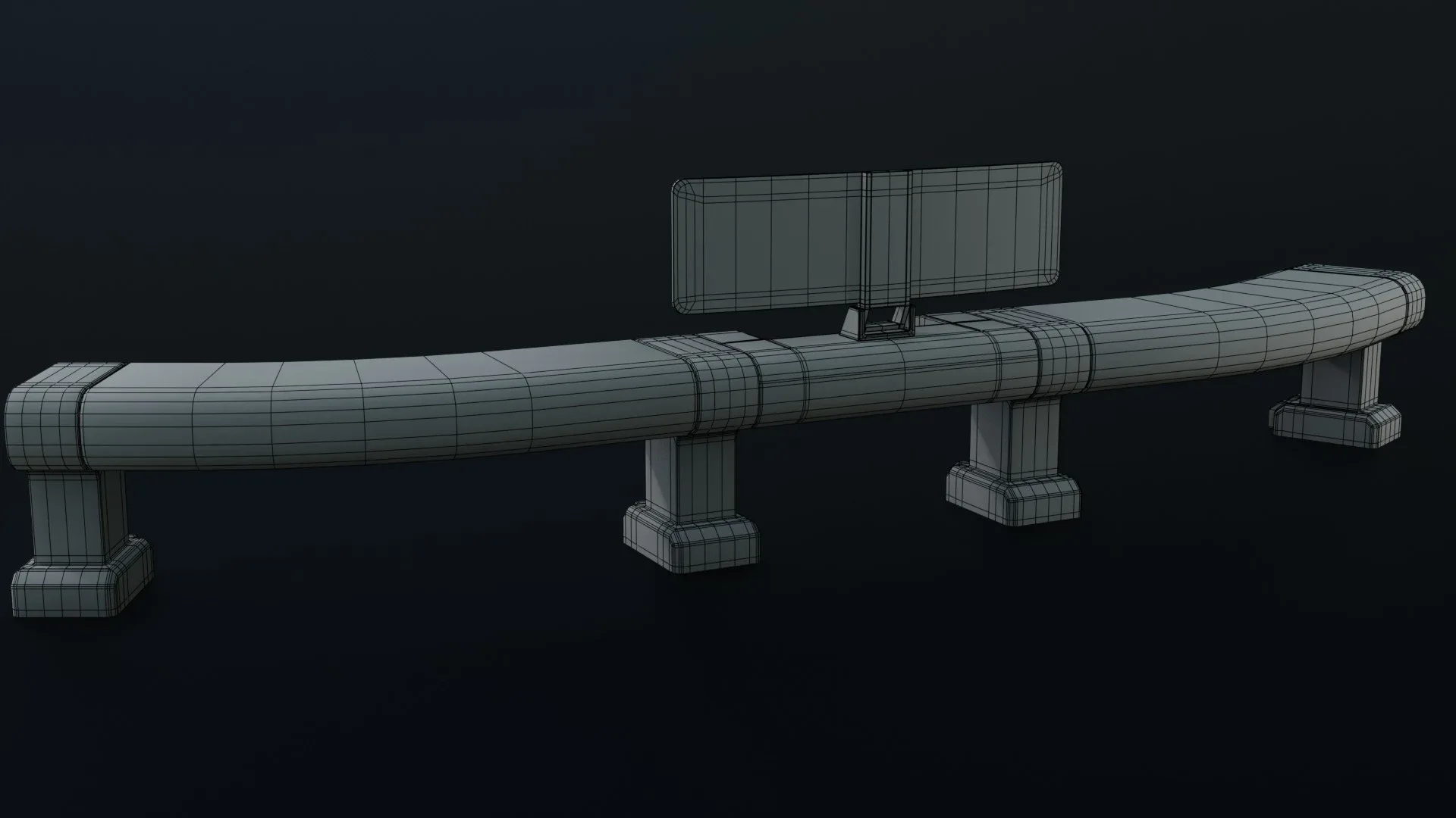 Sci fi Workspace - Low Poly - Game Ready - PBR