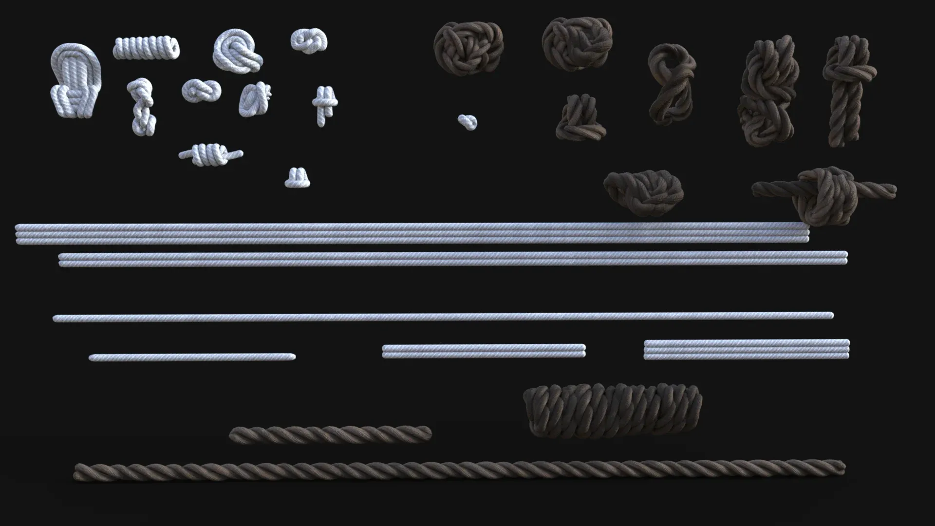 SY Modular Knots and Ropes Iray With G8G9 Conformers