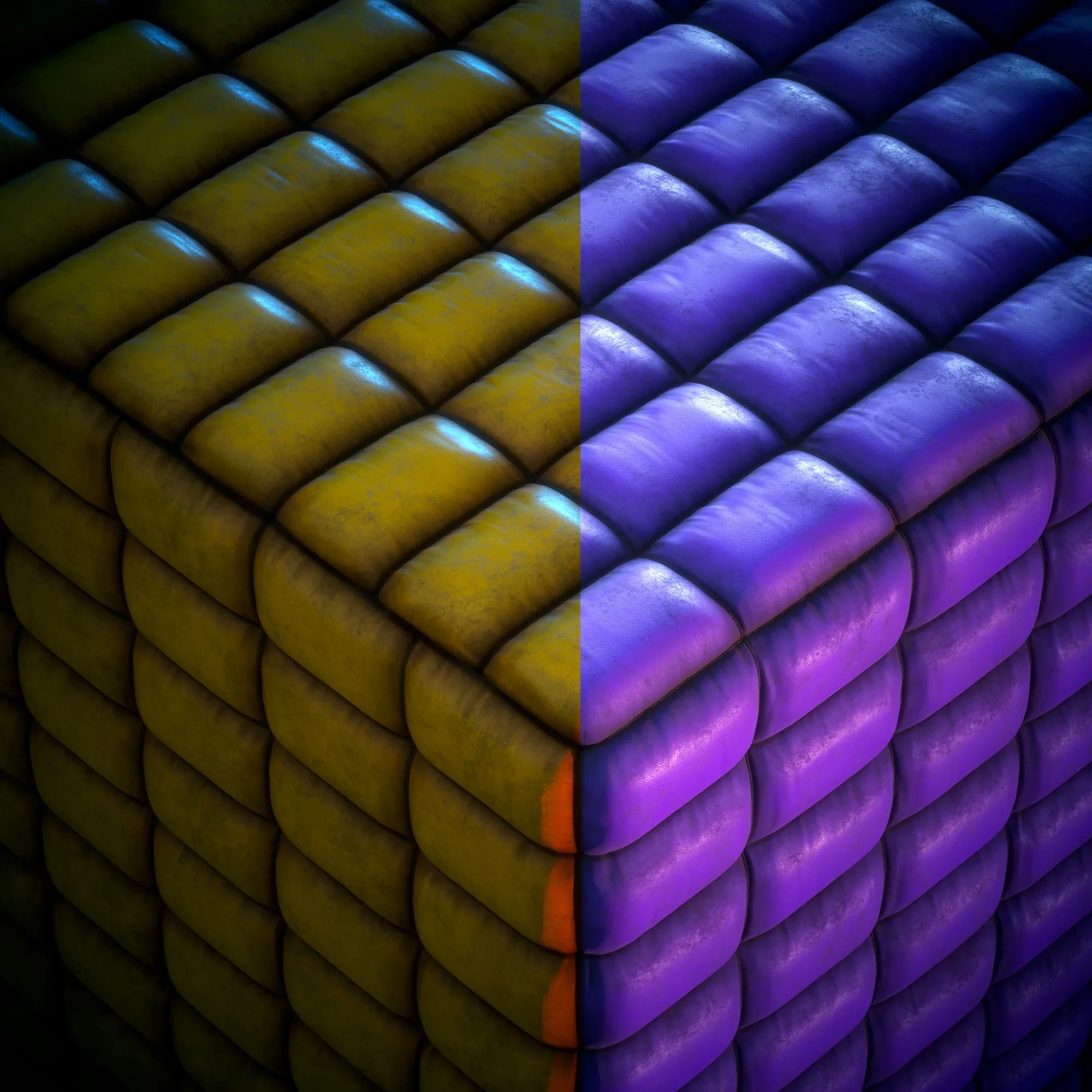 Fabric material (Puffy) - VOL 02 - FlippedNormals