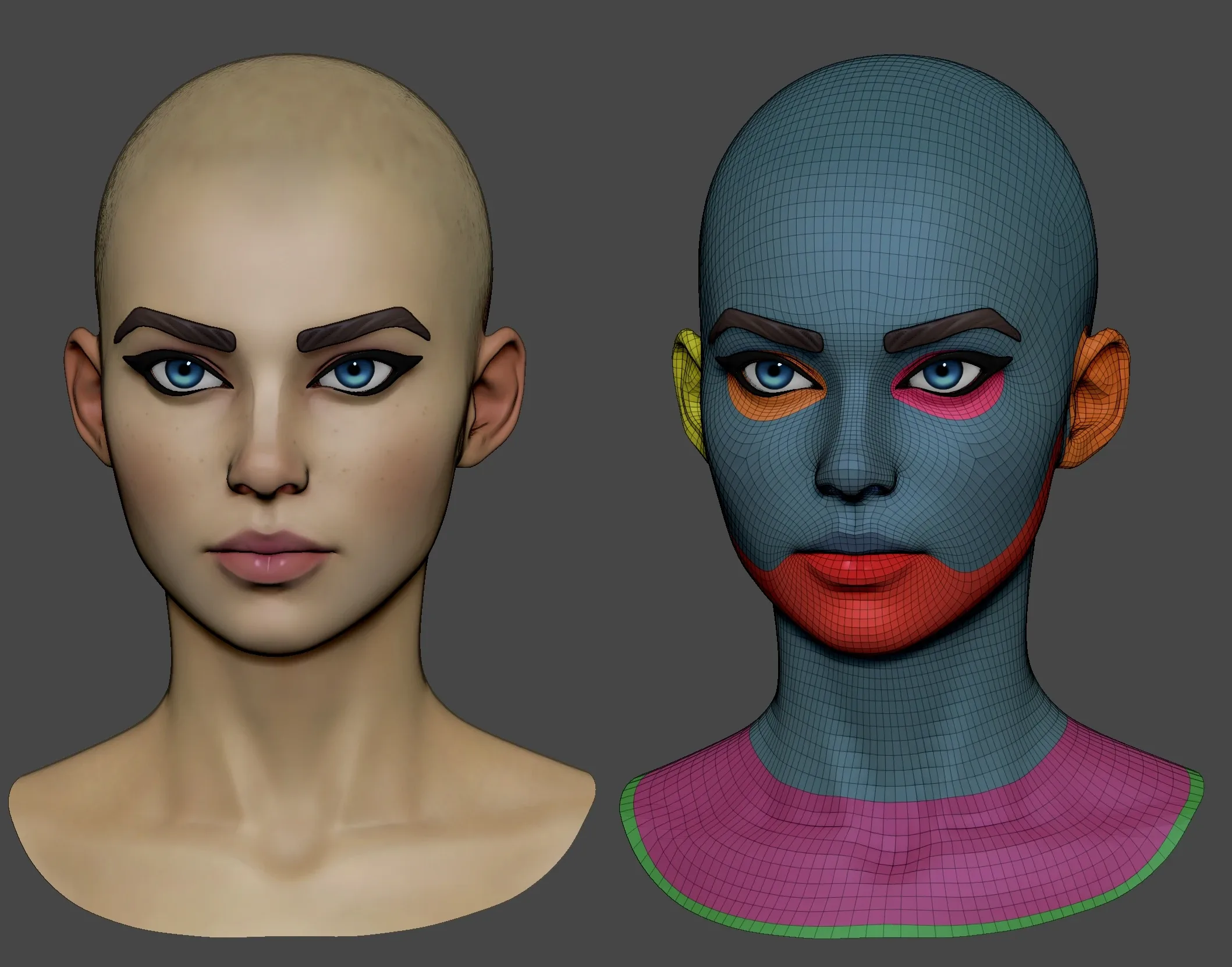 Stylized Female Head3