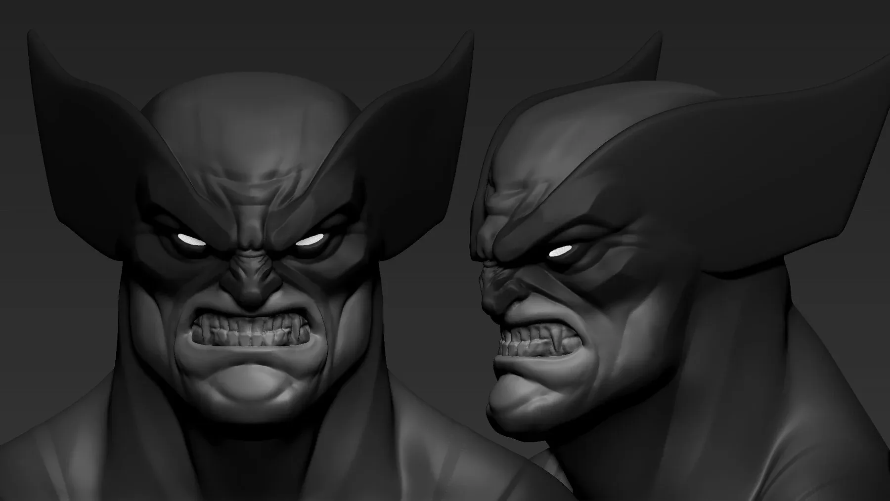 Wolverine Head Sketch Tutorial