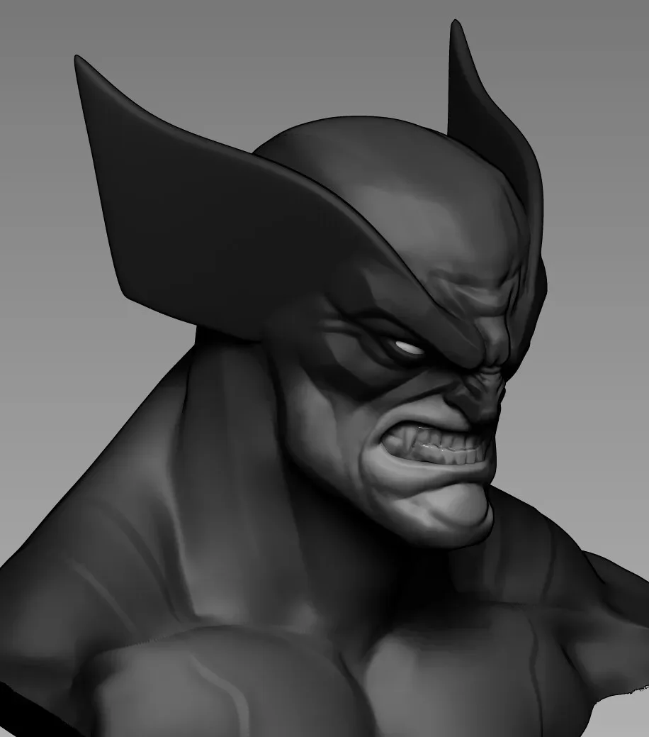Wolverine Head Sketch Tutorial