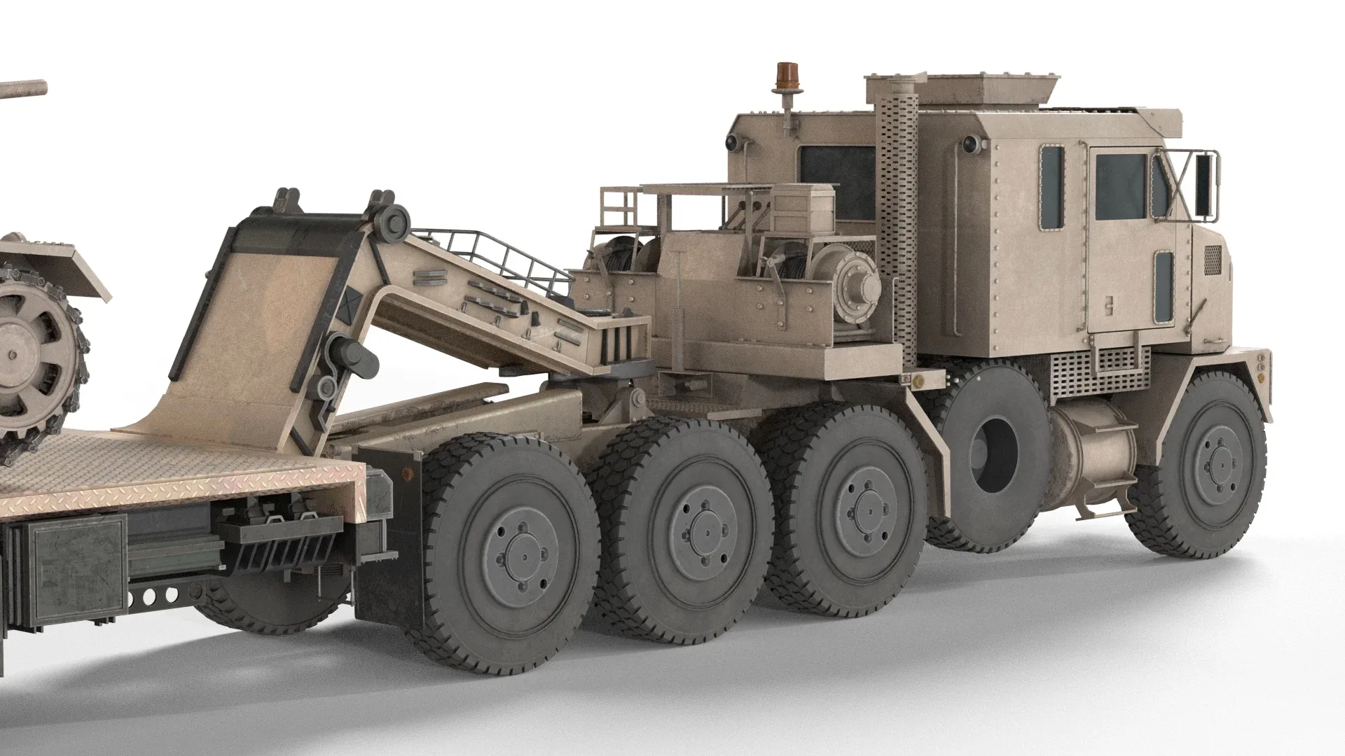 Oshkosh M1070 with Trailer Tank model