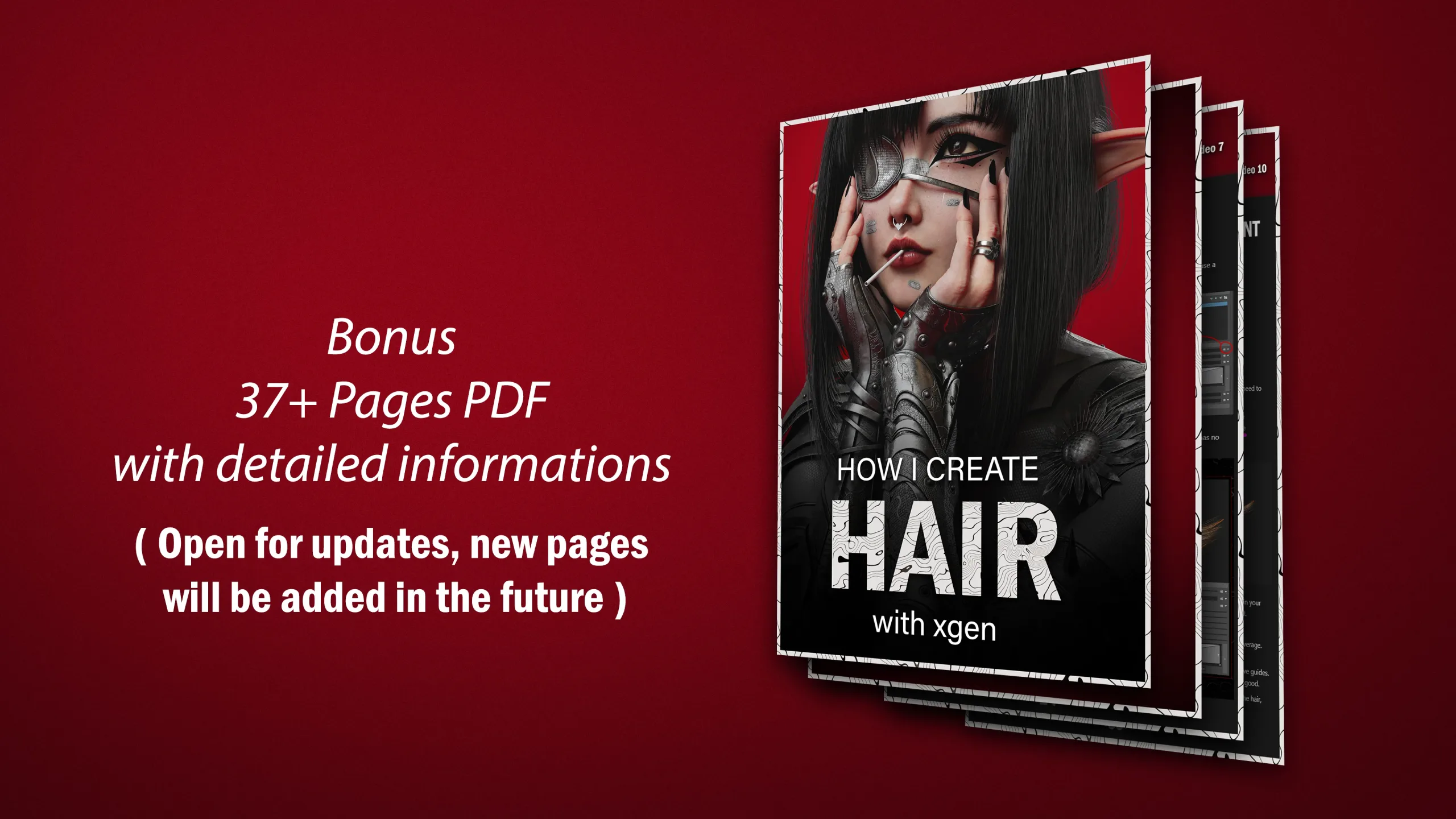 HOW I CREATE Hair with Xgen - Maya