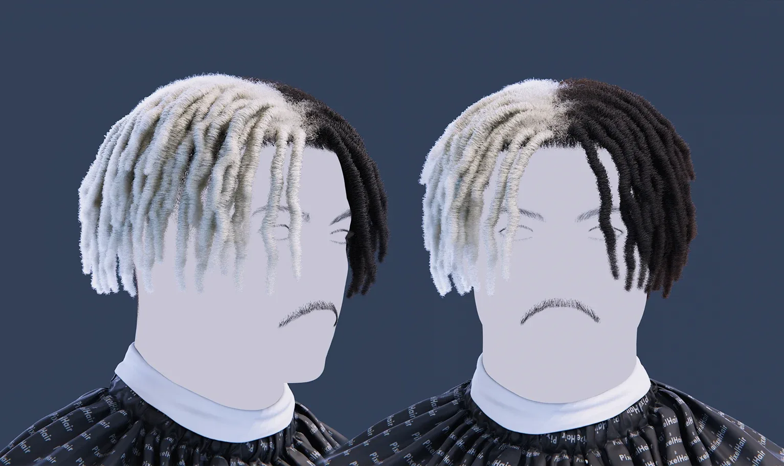 PixelHair Hairstyle - Ken Carson Dreads 020 (Hair for blender/ unreal engine / metahuman) Afro hair | Kinky hair | 4c Hair | African / African American Hair