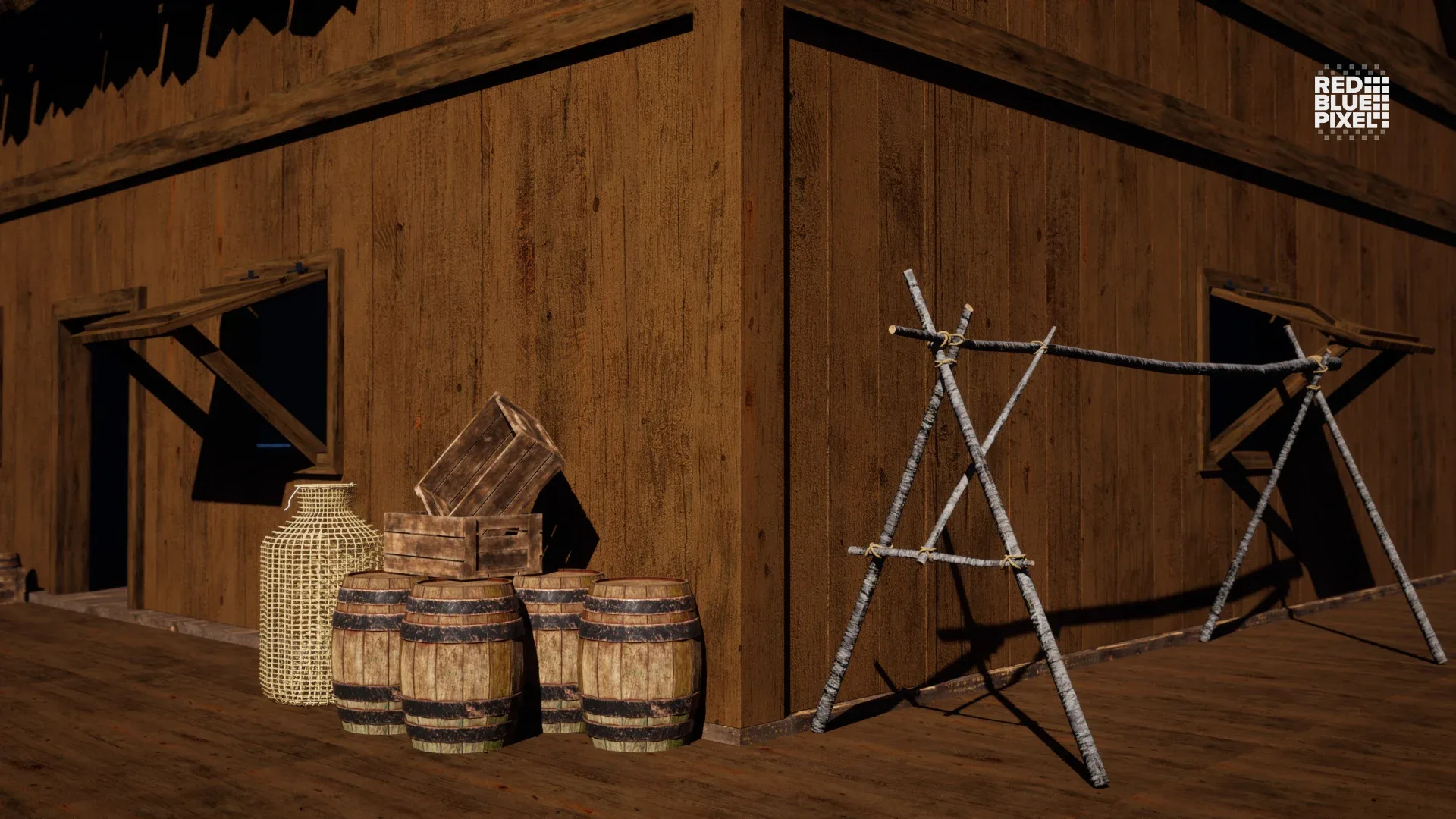 Fishing Hut and Accessories