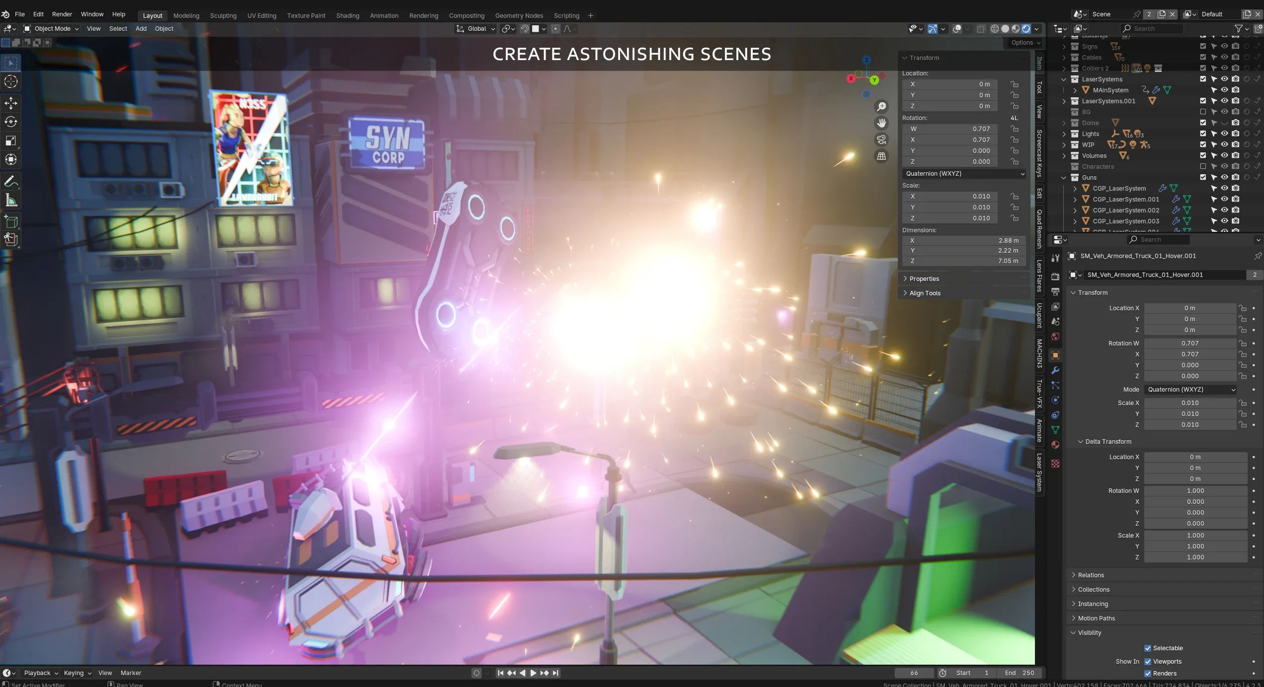 Laser System - Laser VFX Add-on for Blender