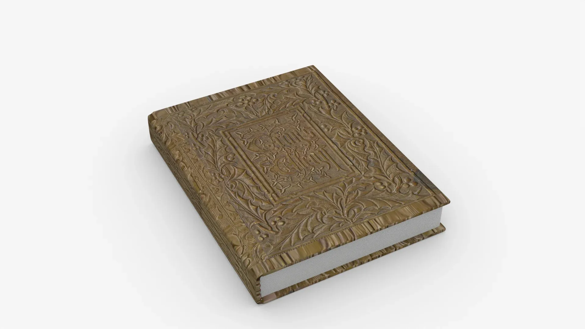 Brown Cover Rigged and Animated Book Low Poly 3D Model