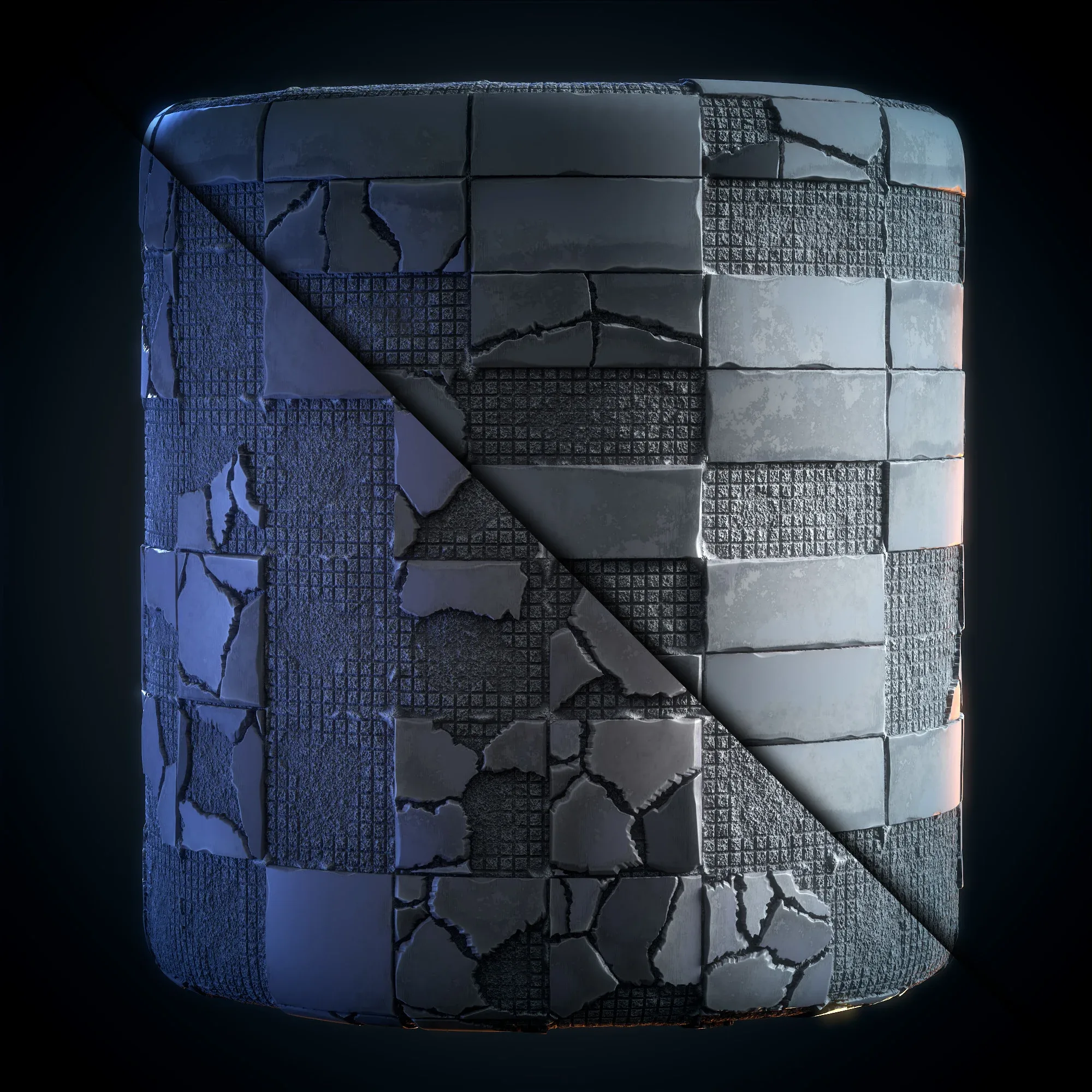 Tile Damage (Stylized) - VOL 02 - SBS & SBsar & Maps
