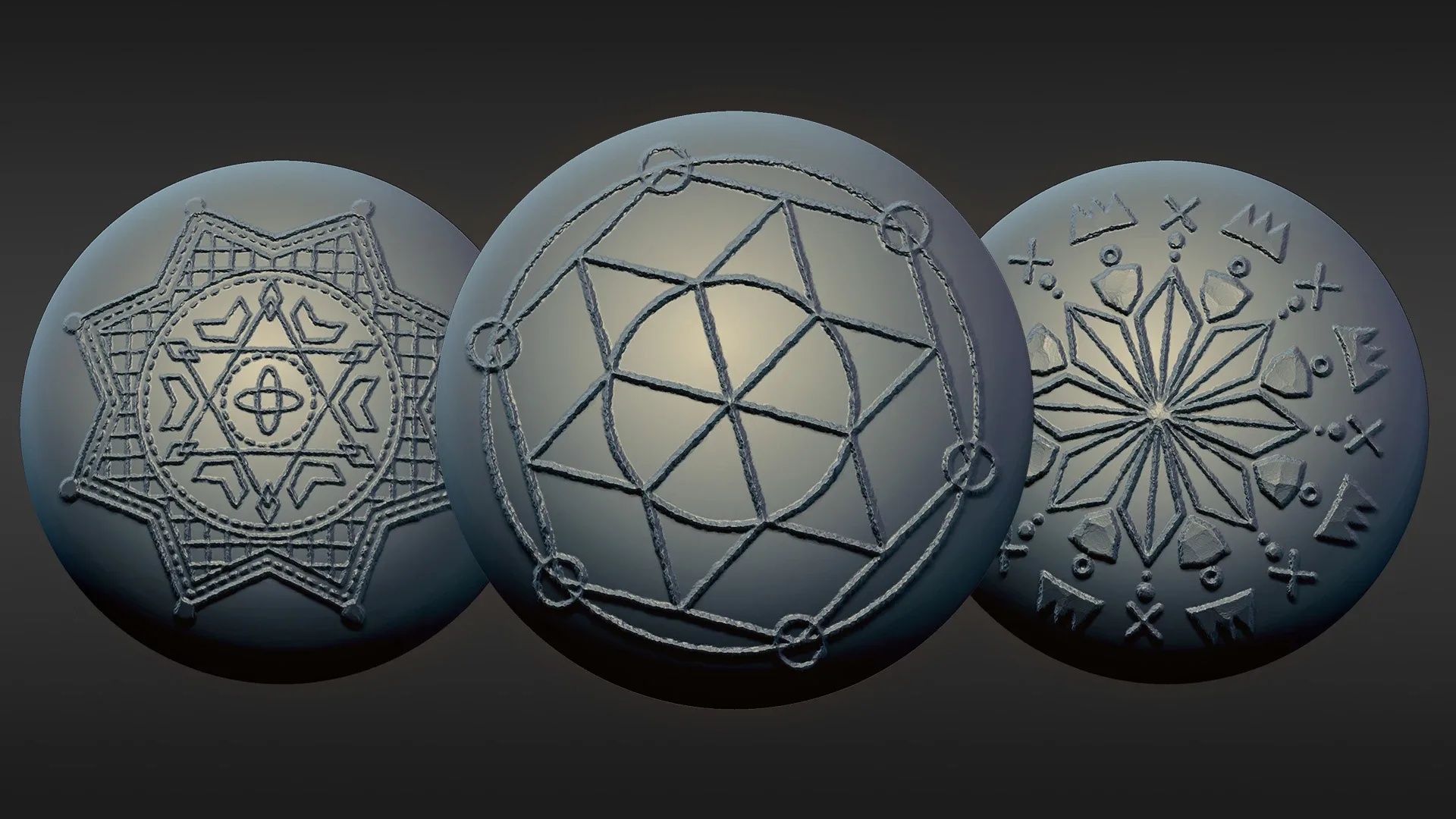 Ancient Geometry Brush Pack - 52 Brushes