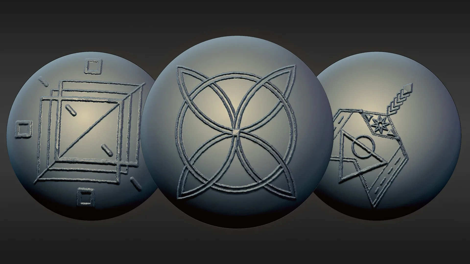 Ancient Geometry Brush Pack - 52 Brushes