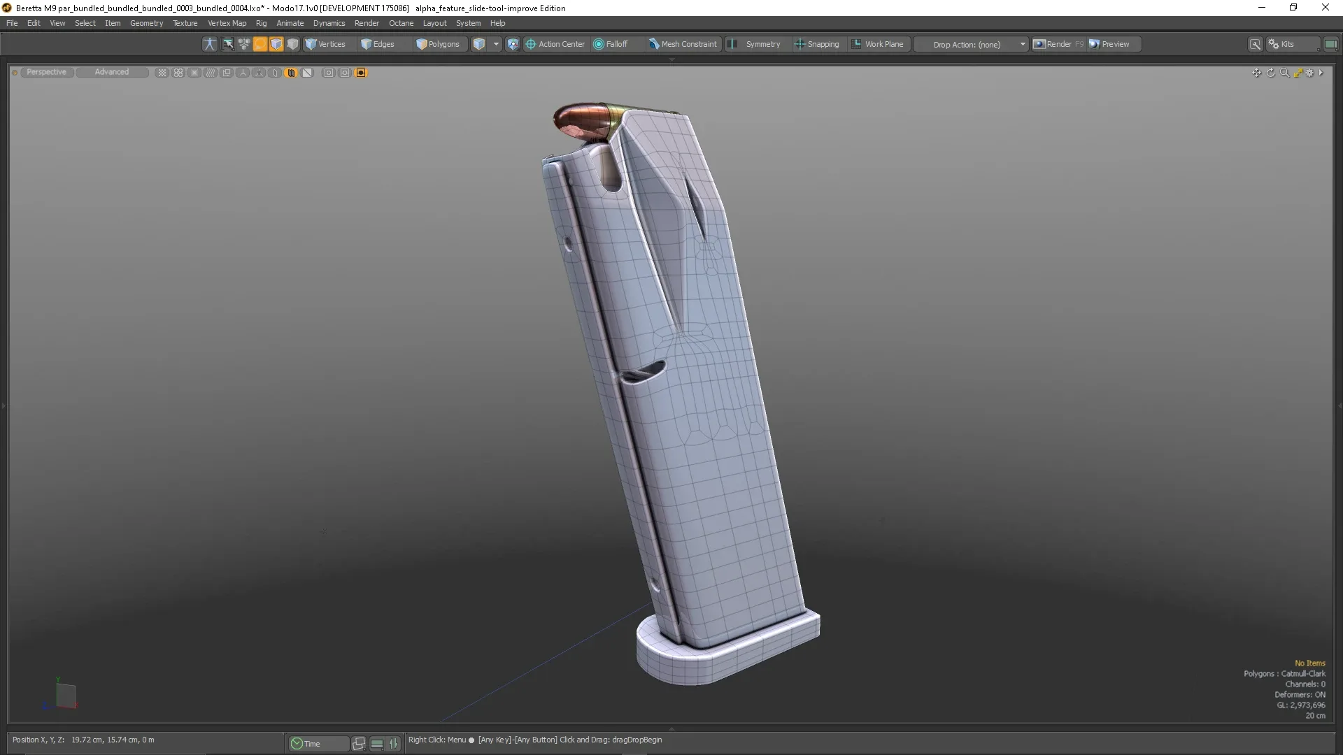Beretta M9 course for beginners /intermediate for MODO 17: All about topology!