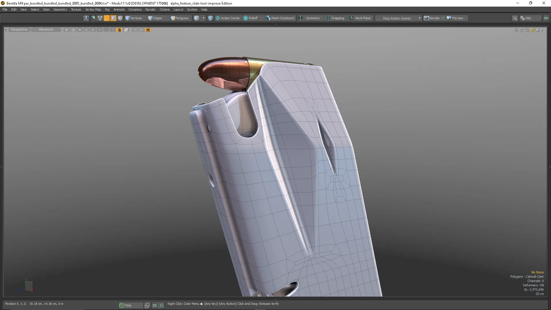 Beretta M9 course for beginners /intermediate for MODO 17: All about topology!