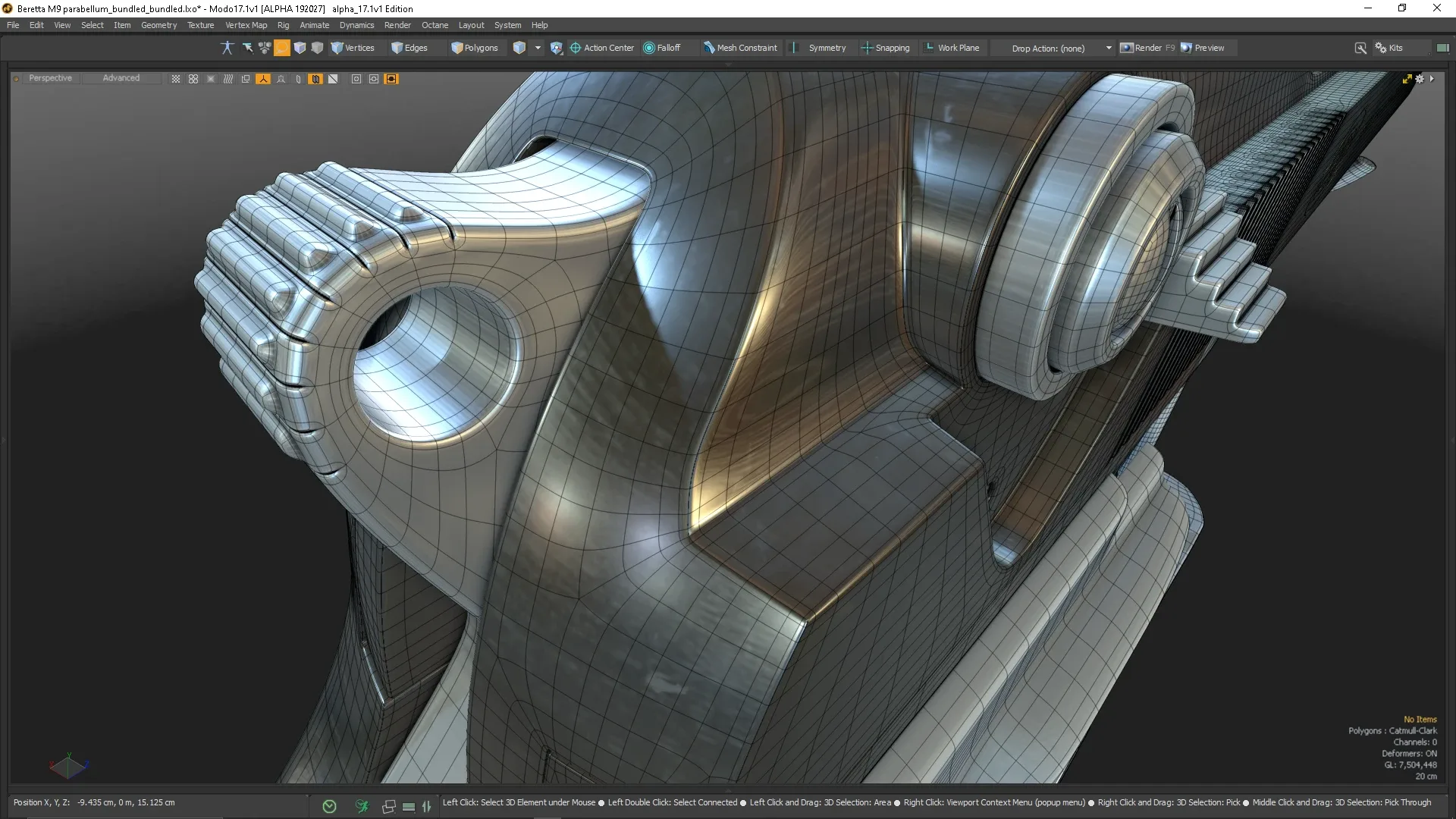 Beretta M9 course for beginners /intermediate for MODO 17: All about topology!
